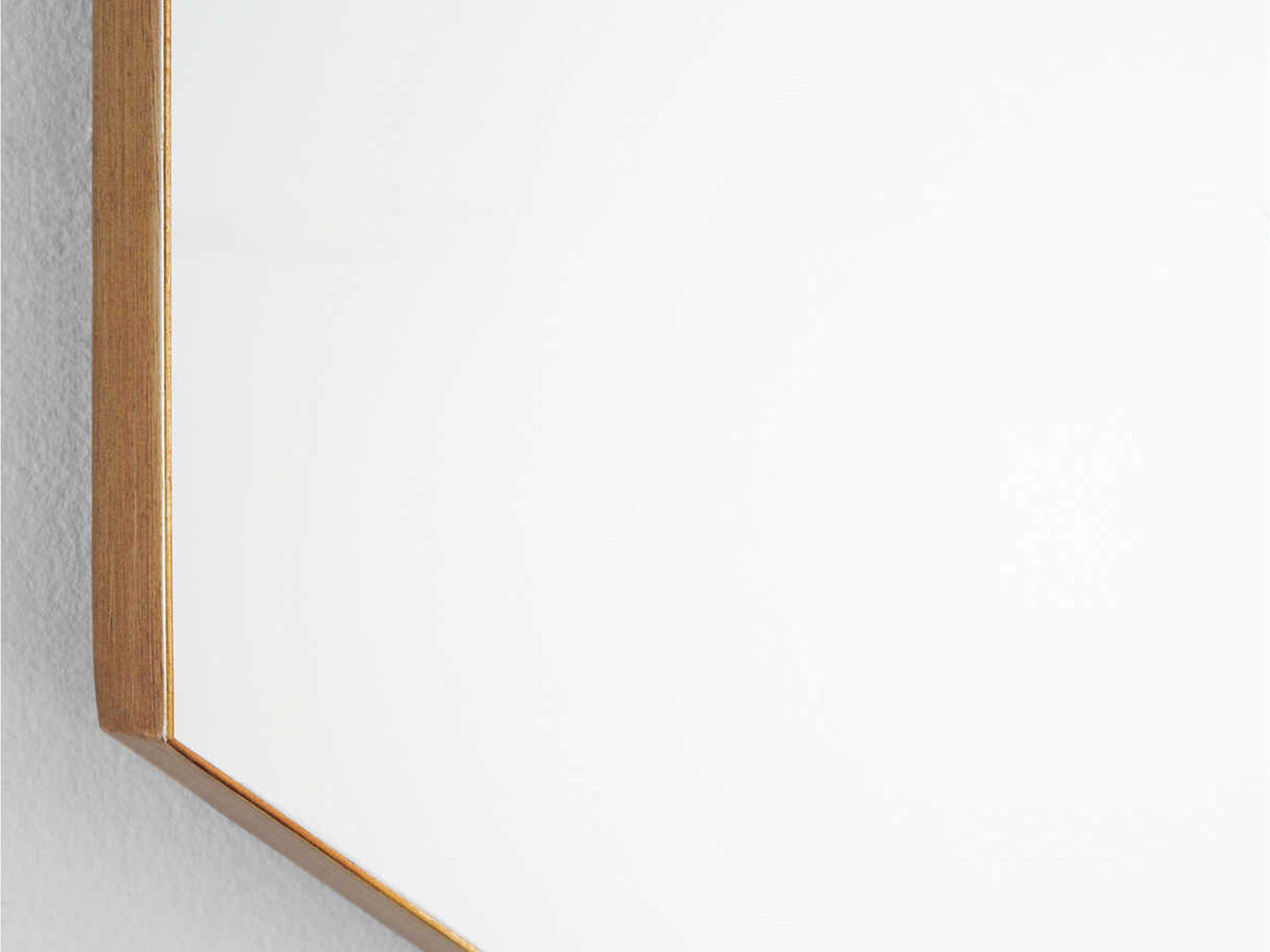 Quorum Gold Hexagon Wall Mirror