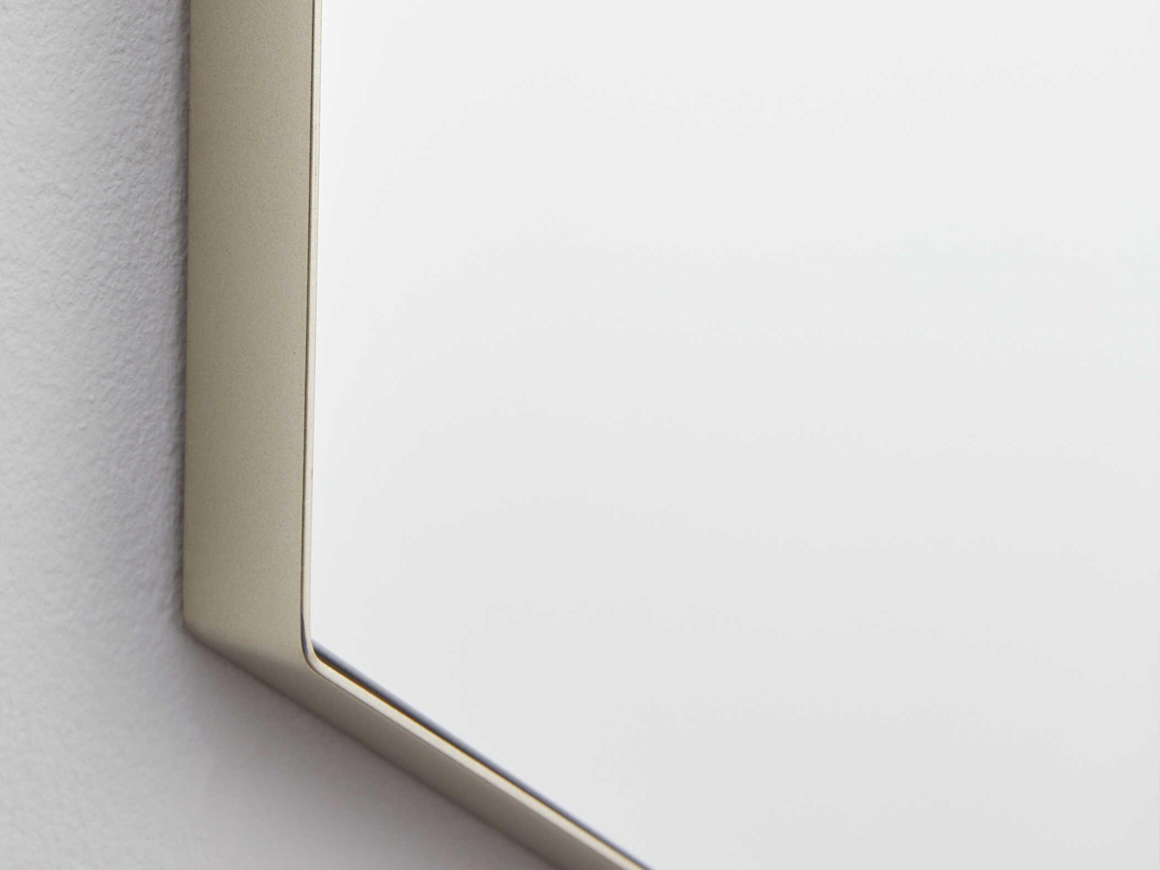 Quorum Silver Hexagon Wall Mirror