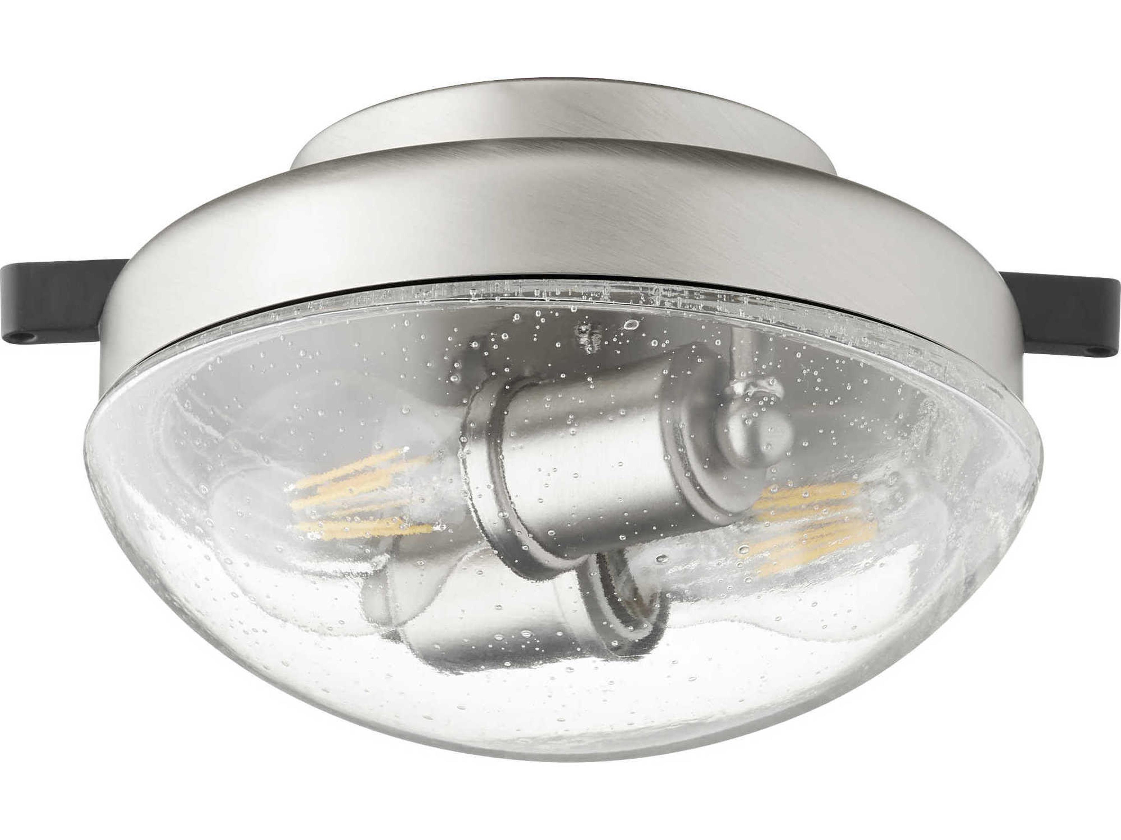 Satin Nickel 2-Light Fan Light Kit