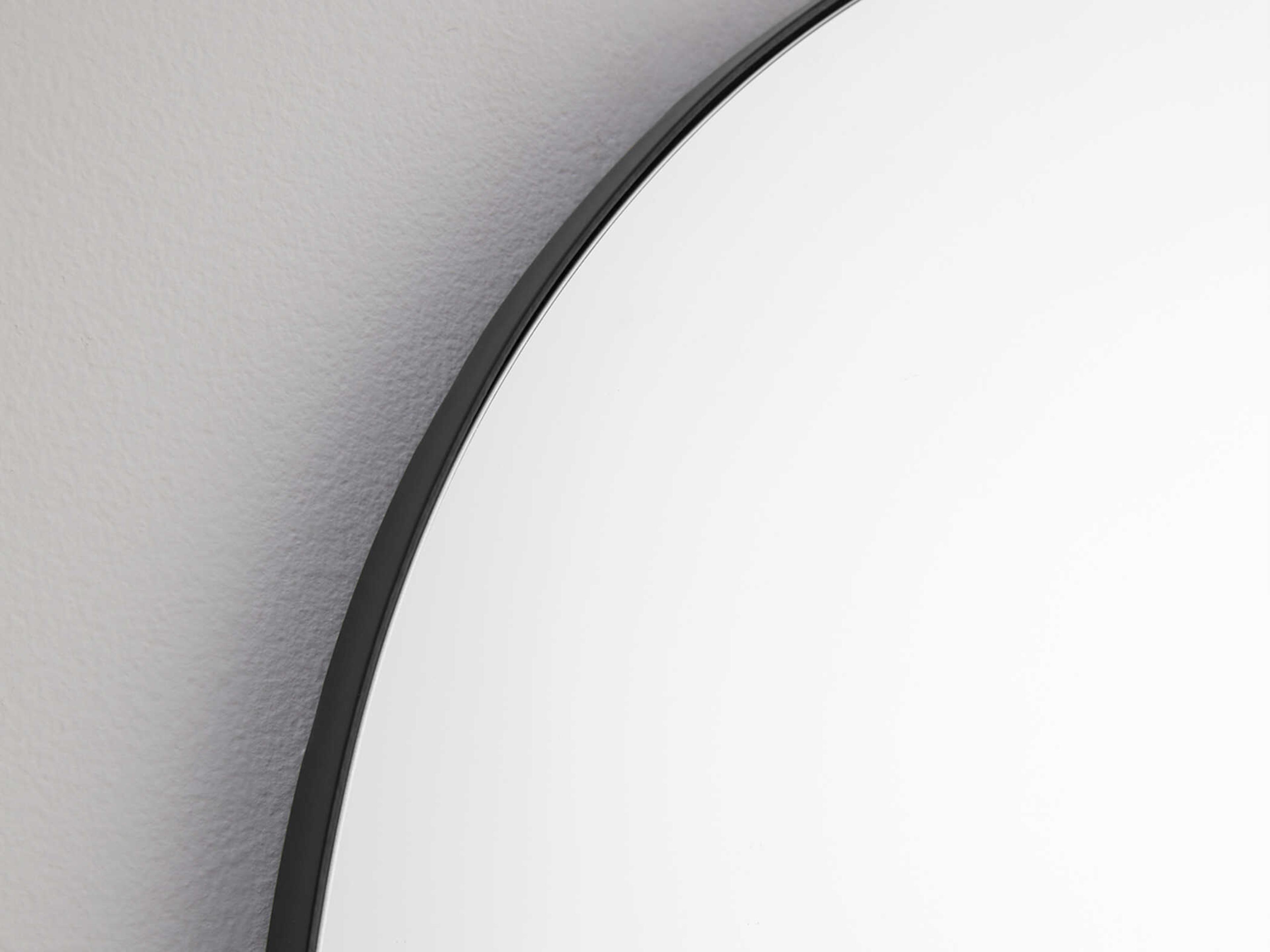 Quorum Matte Black Arch Wall Mirror