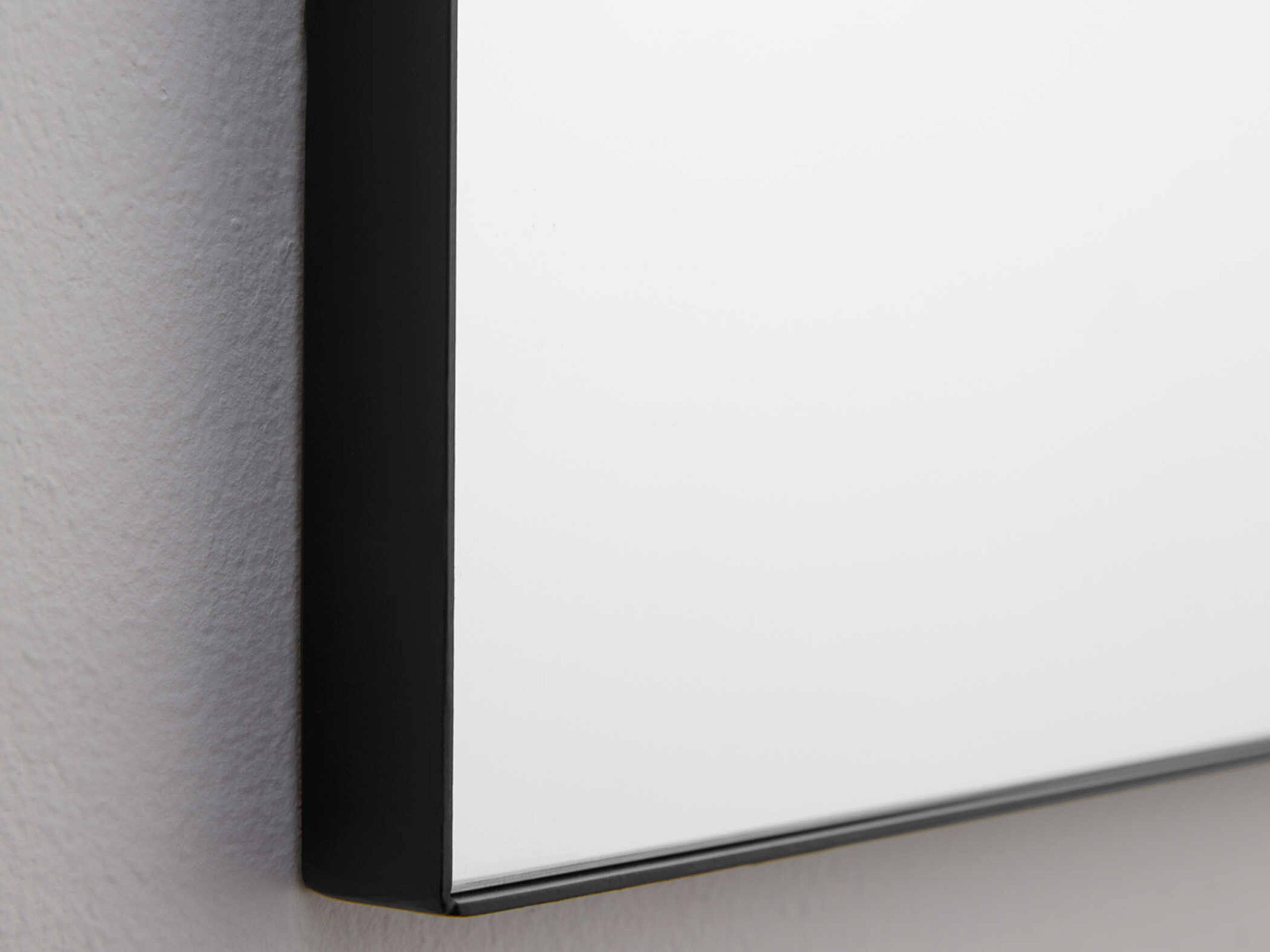 Quorum Matte Black Arch Wall Mirror