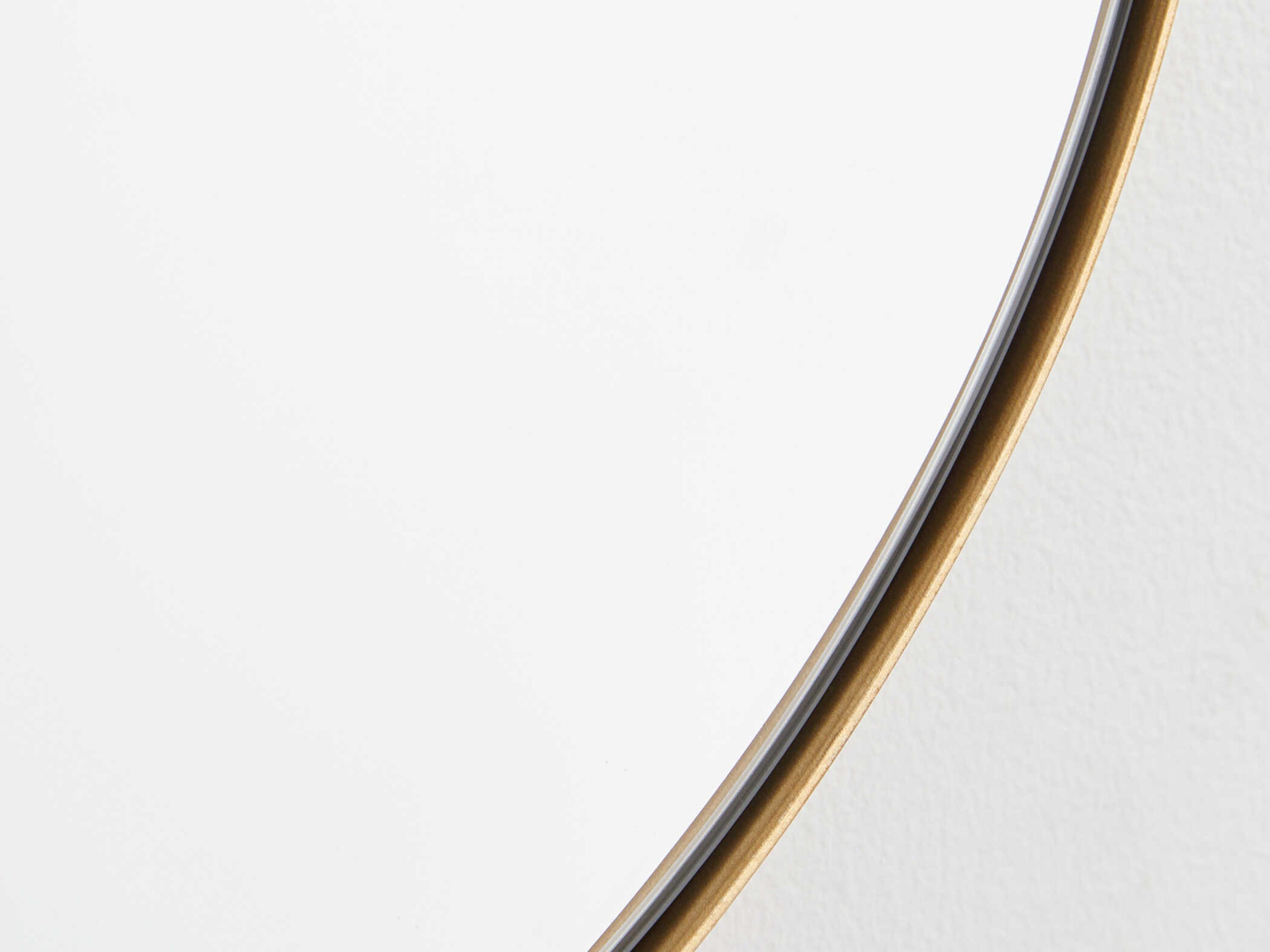 Quorum Gold Oval Capsule Wall Mirror