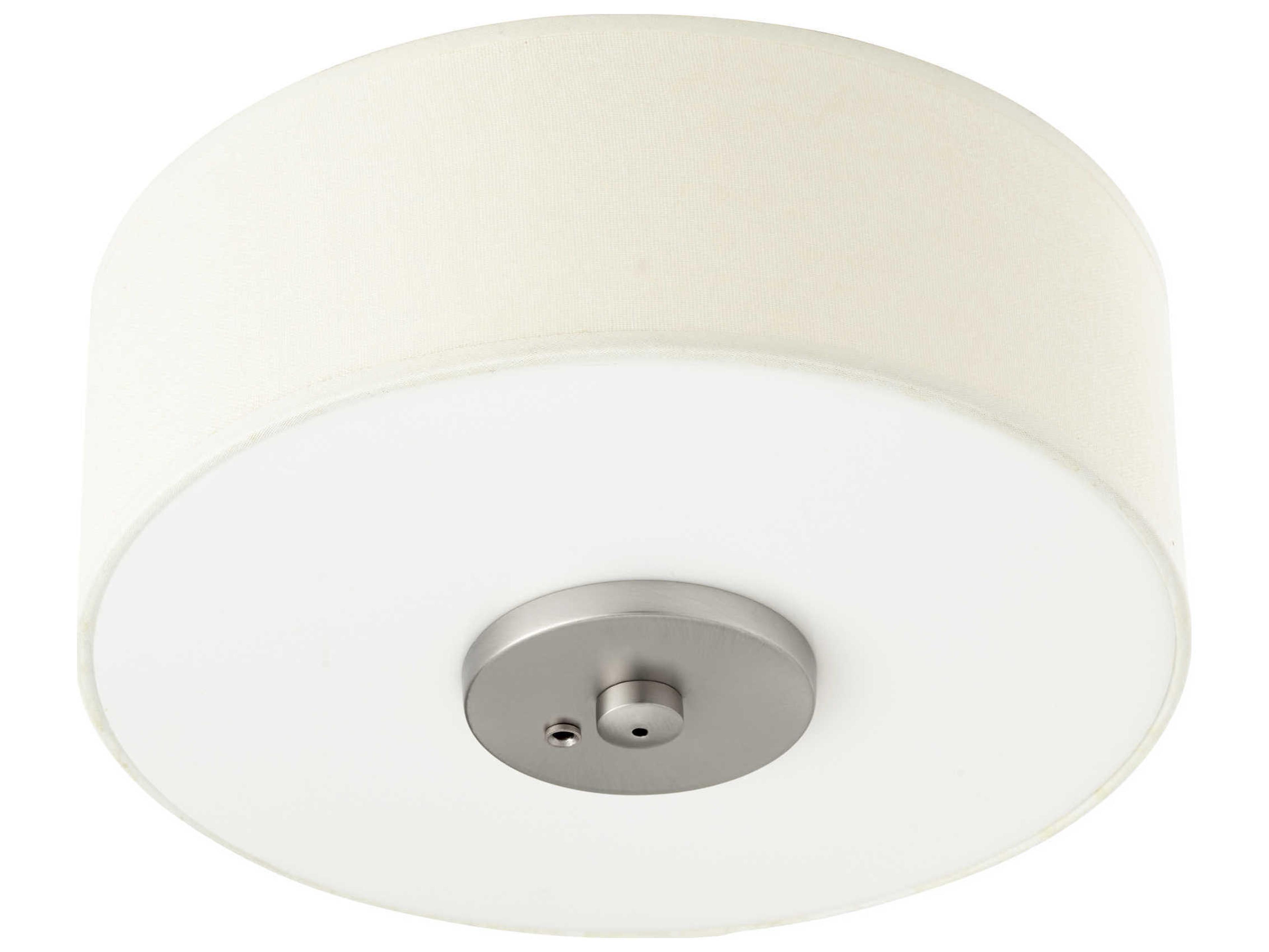 Quorum Satin Nickel 3-Light Fan Light Kit