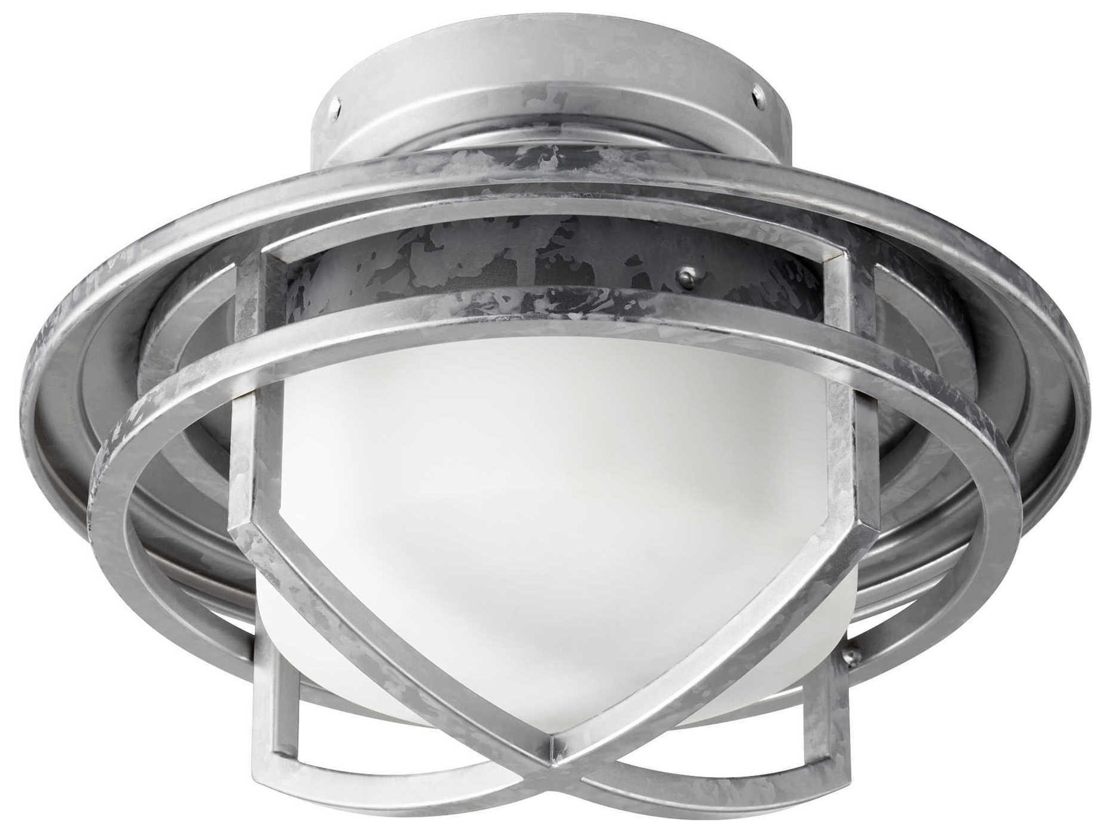 Windmill Galvanized 1-Light Fan Light Kit