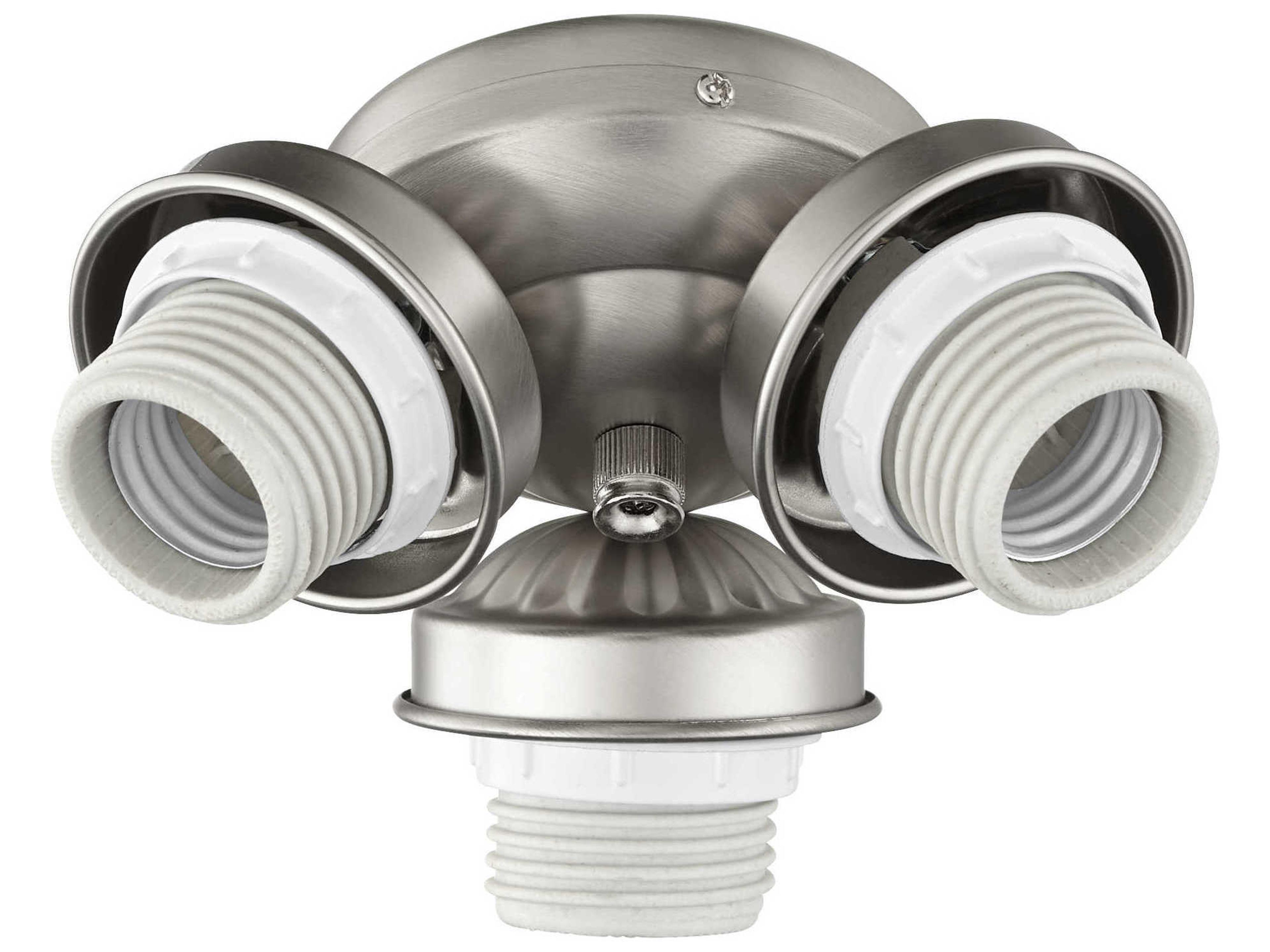 Satin Nickel 3-Light Fan Light Kit