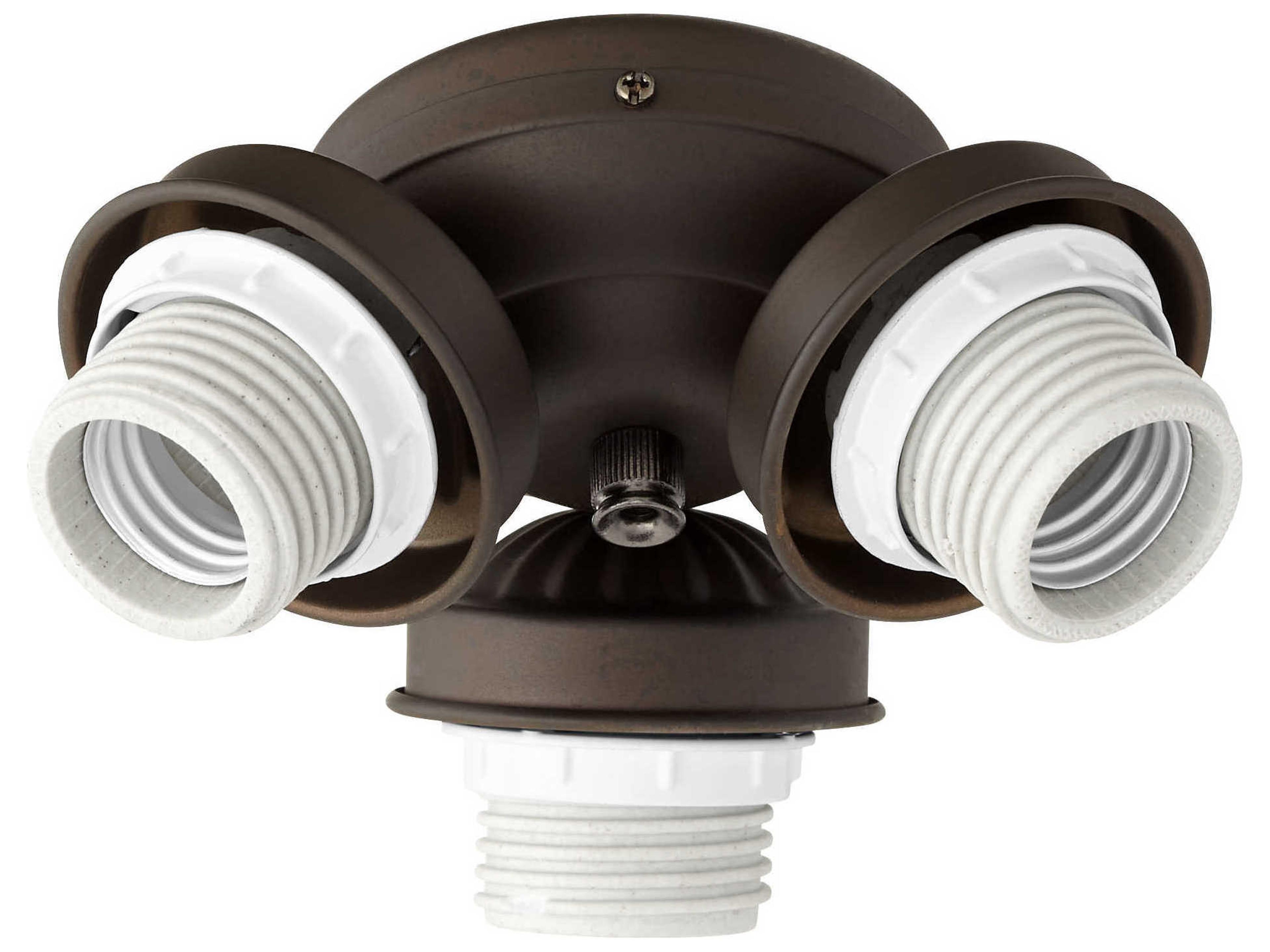 Oiled Bronze 3-Light Fan Light Kit
