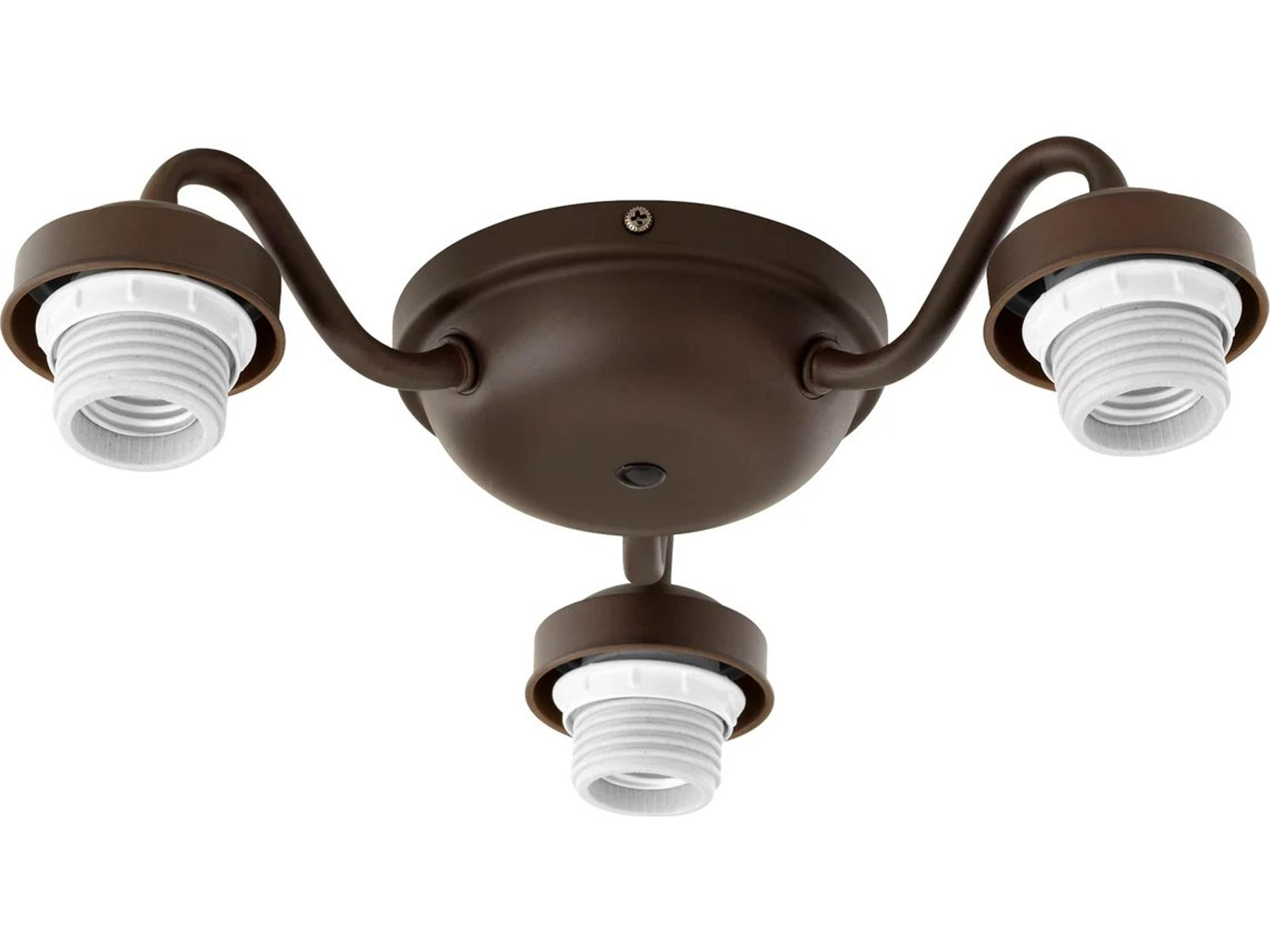 Brewster Oiled Bronze 3-Light Fan Light Kit