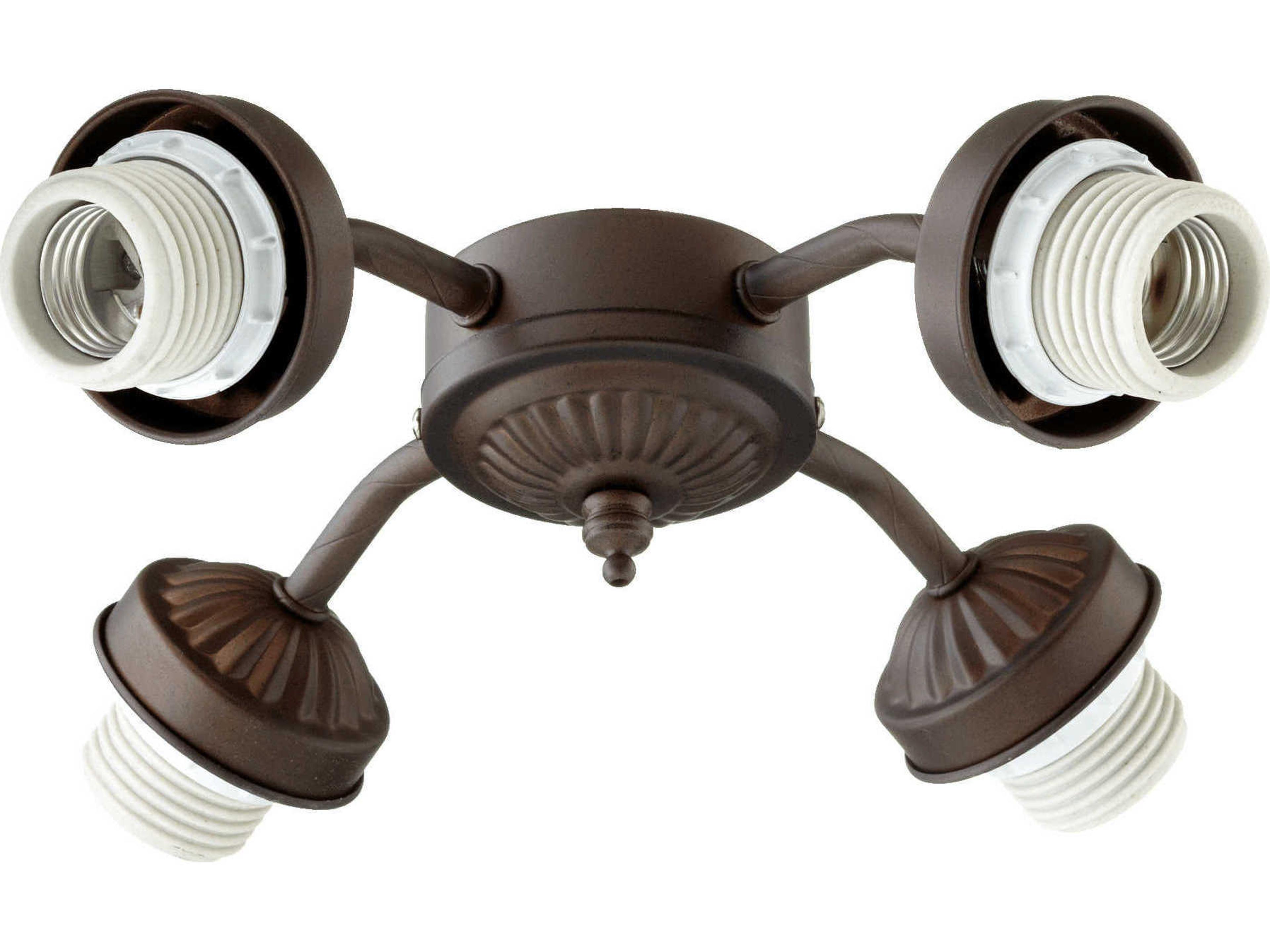 Quorum Oiled Bronze 4-Light Fan Light Kit