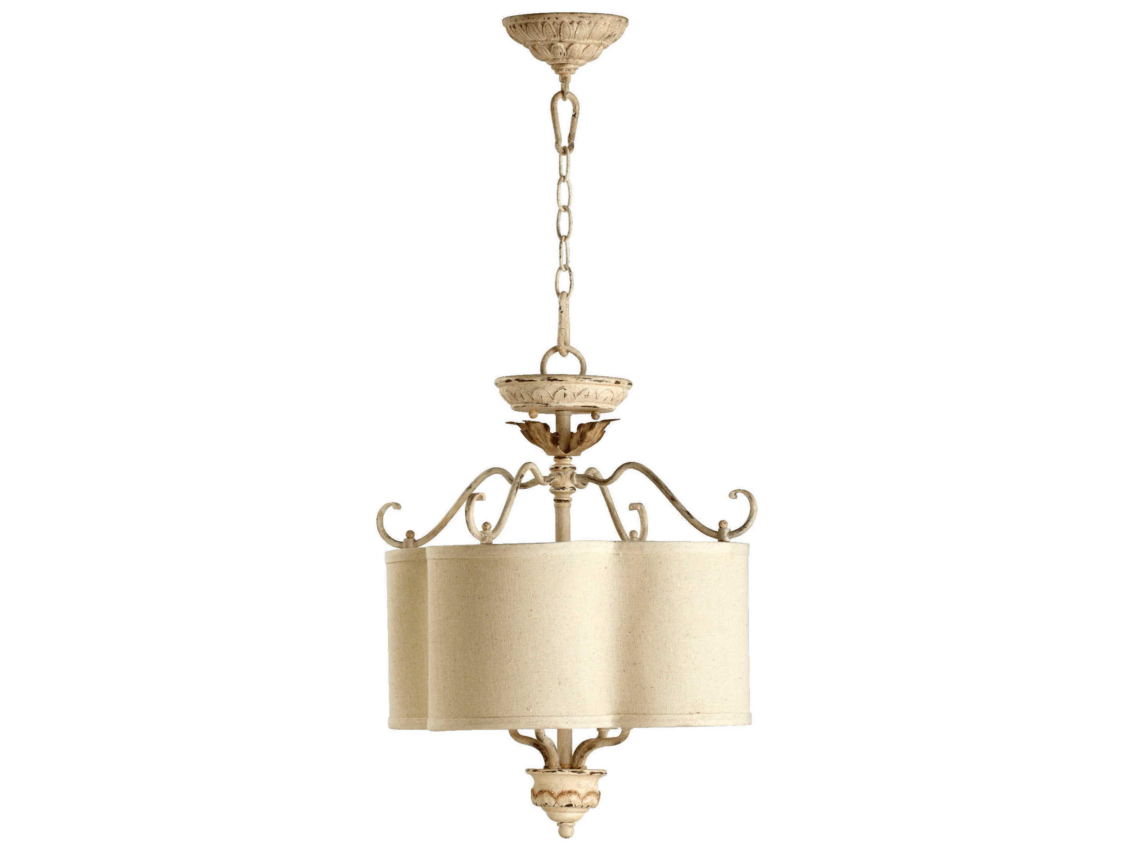 Salento 4-Light Persian White Drum Pendant