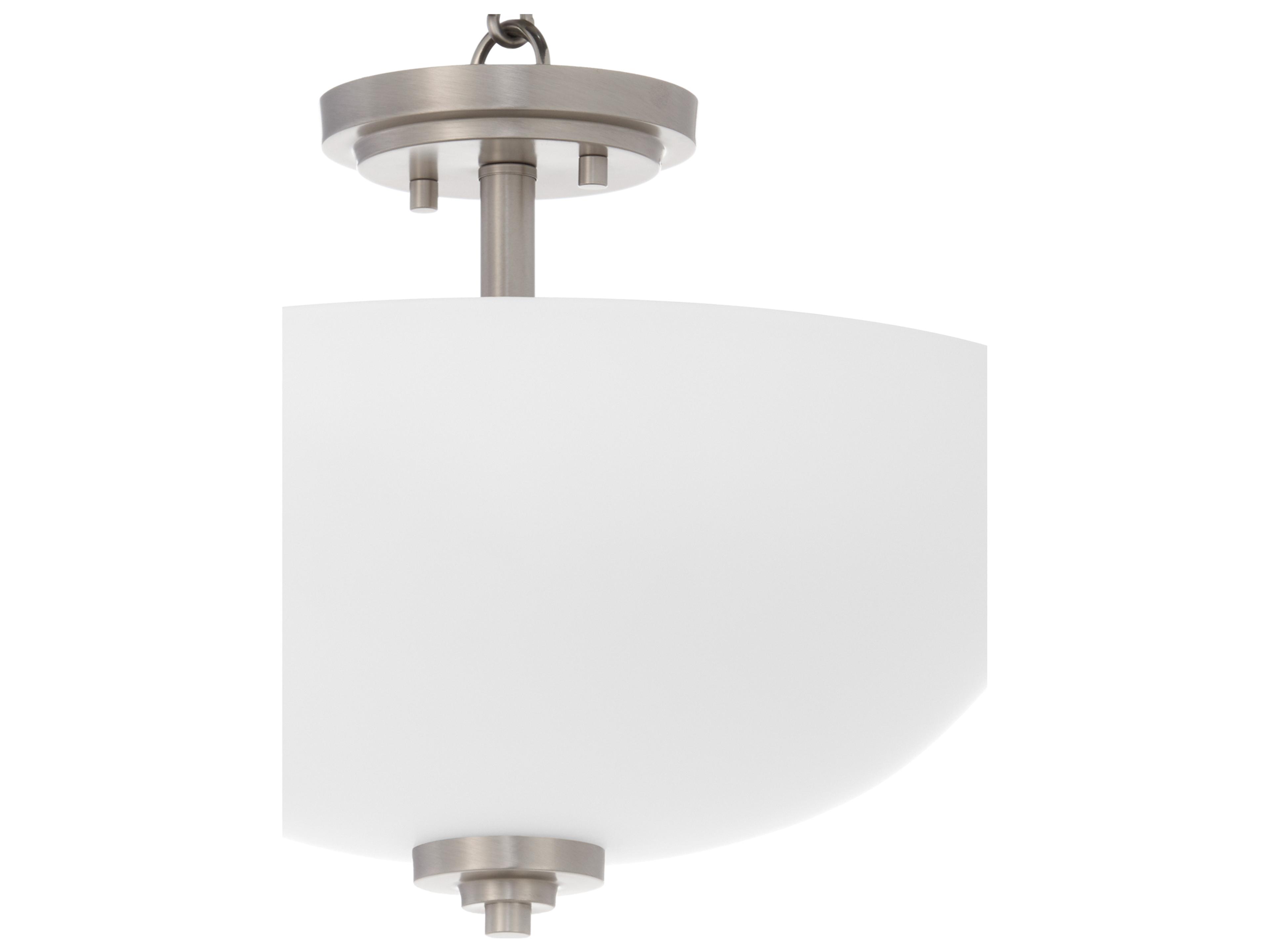 Quorum Adams 3-Light Satin Nickel Bowl Pendant