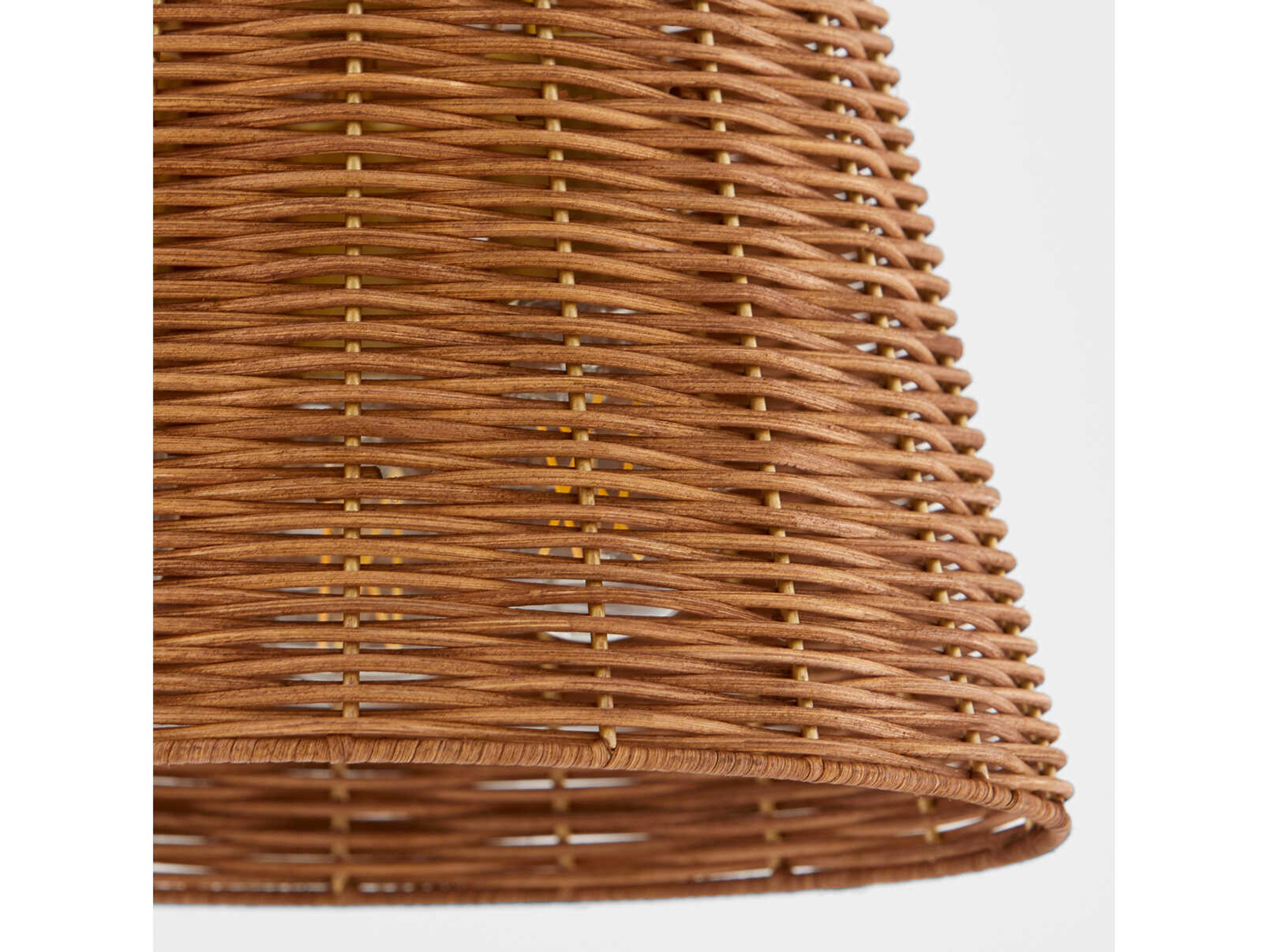 Quorum 3-Light Aged Brass Drum Semi Flush Mount