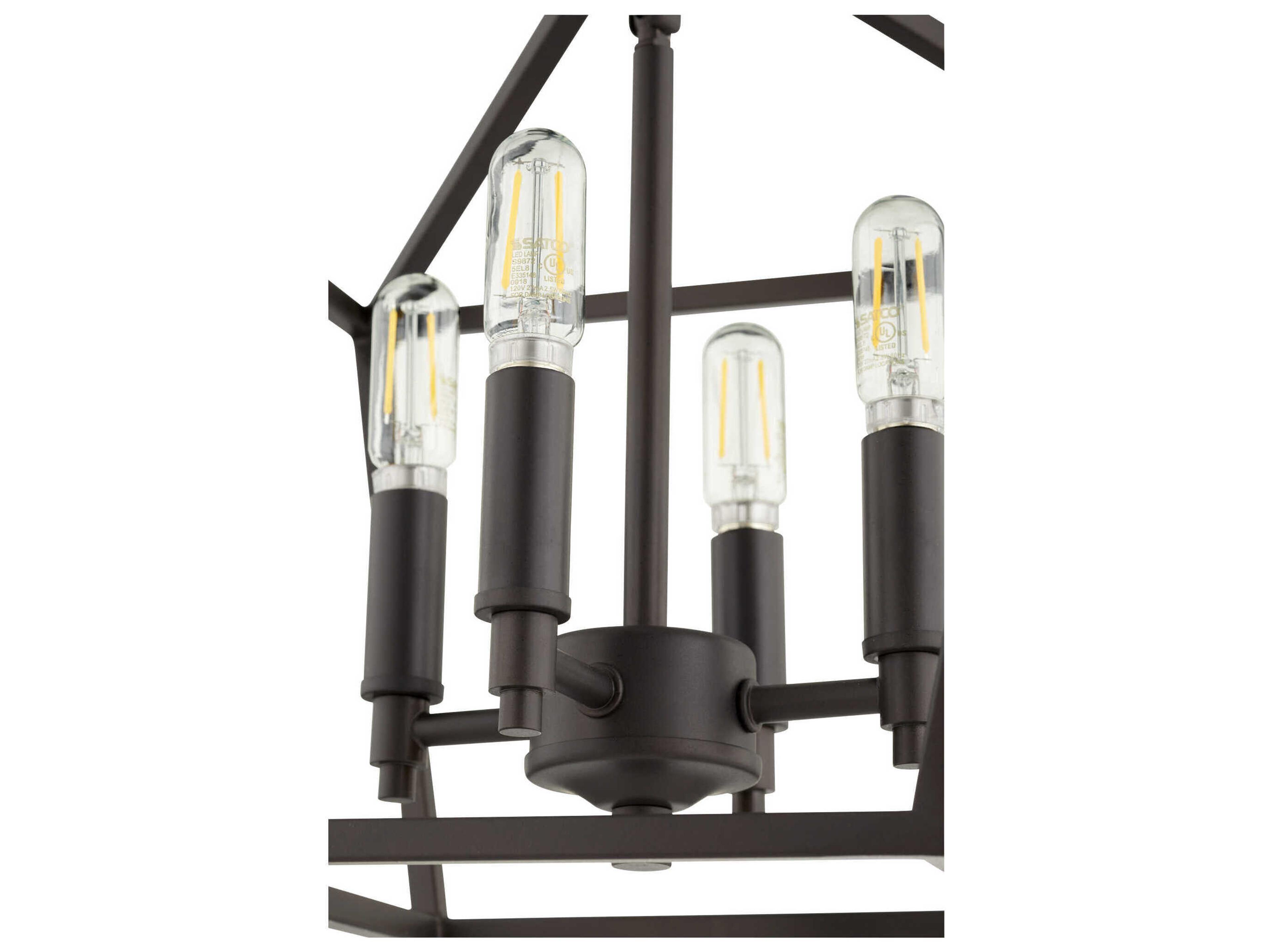 Quorum Gabriel 4-Light Oiled Bronze Semi Flush Mount