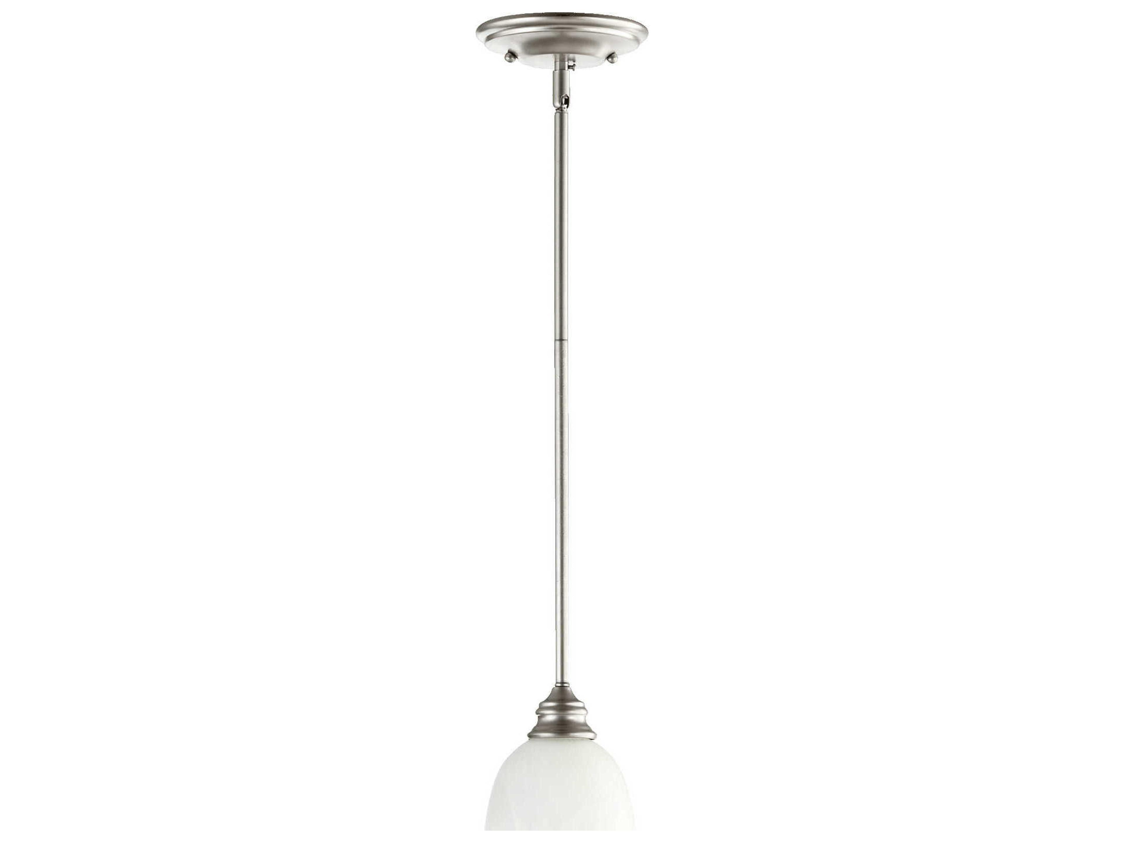 Bryant 1-Light Classic Nickel Glass Bell Mini Pendant