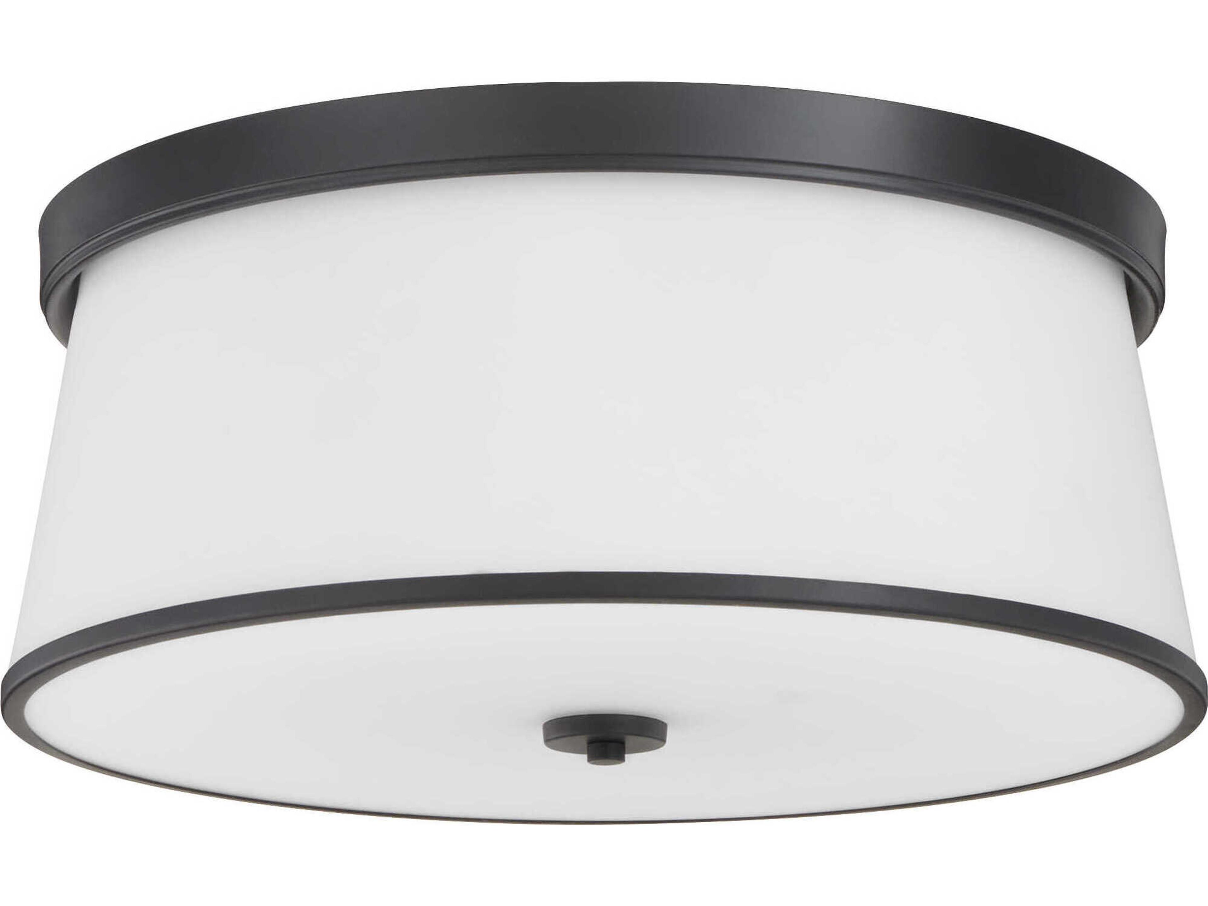 Weir 4-Light Matte Black Flush Mount