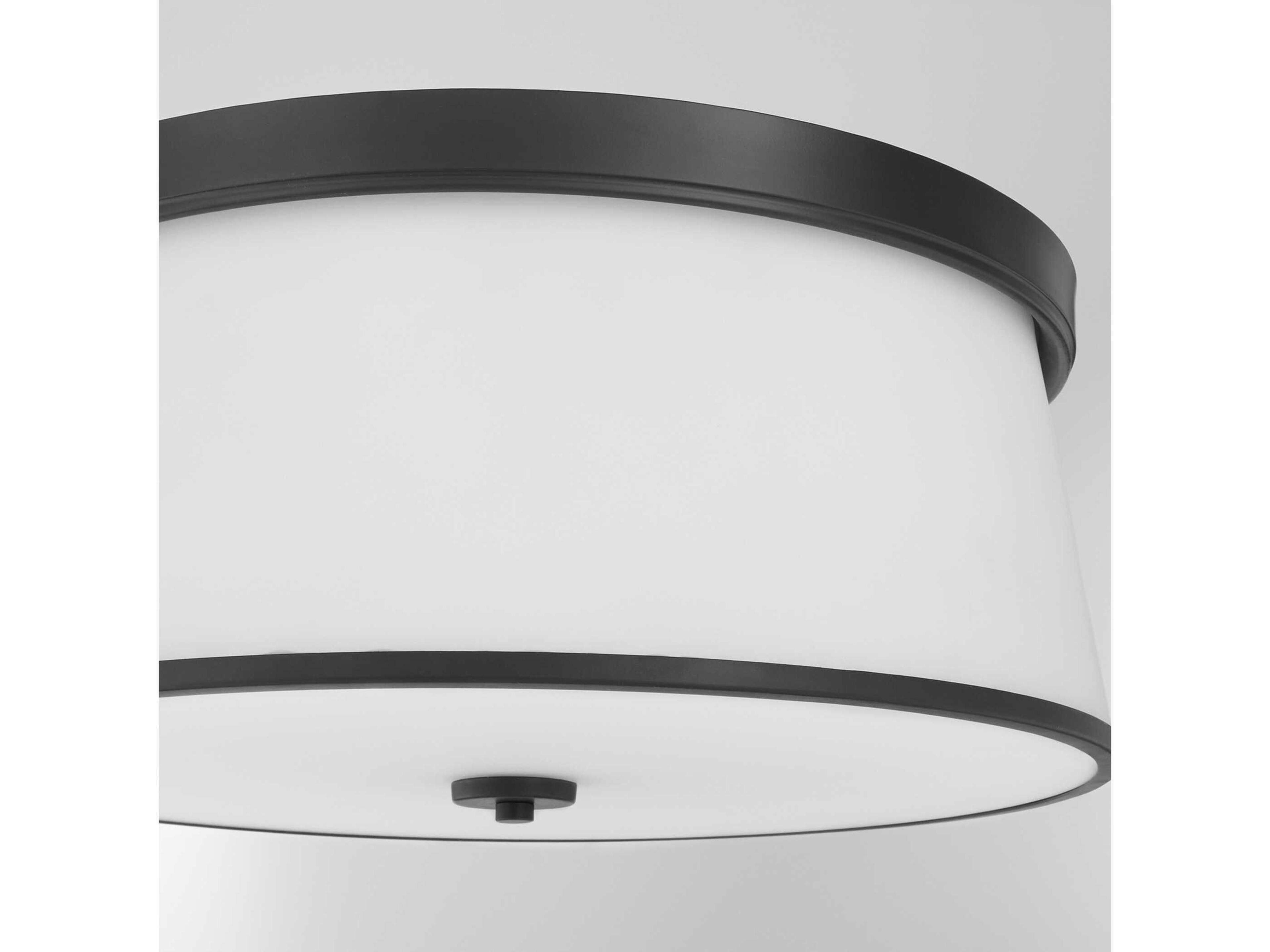 Quorum Weir 4-Light Matte Black Flush Mount