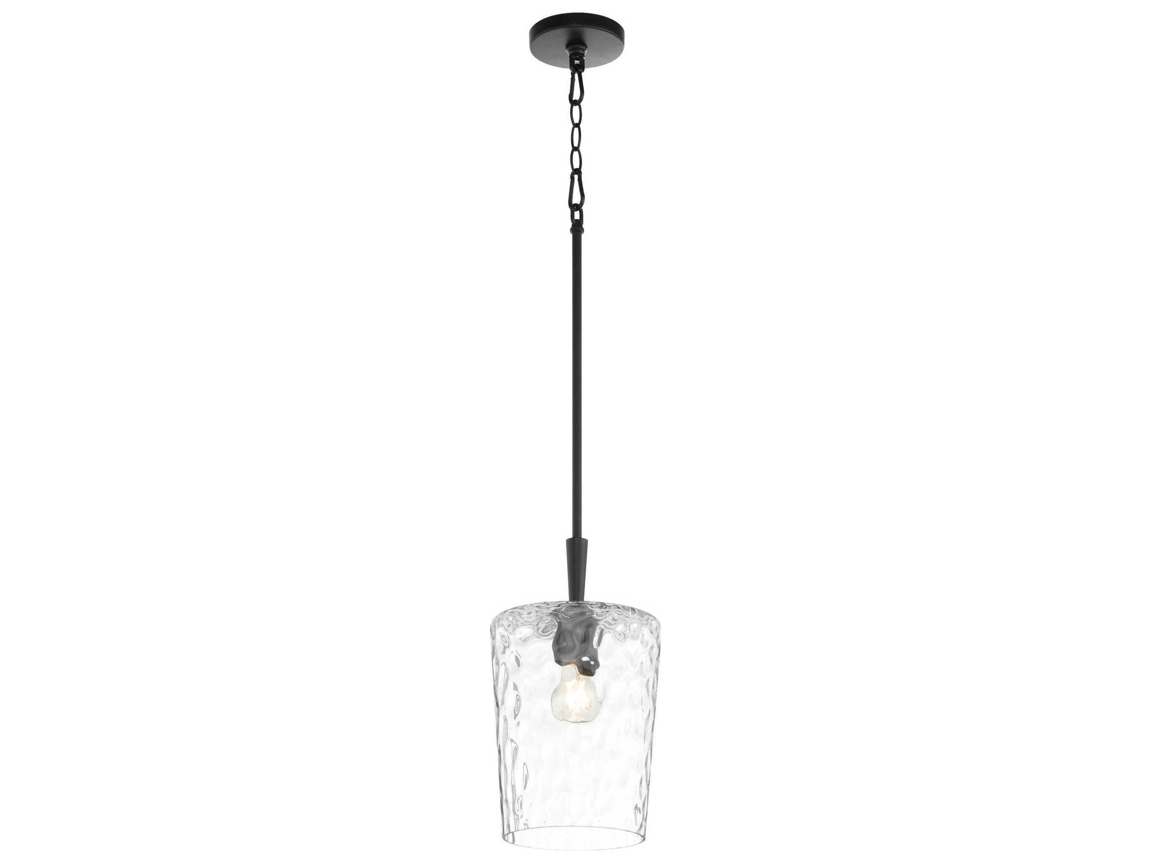 Quorum Goodwin 1-Light Matte Black Mini Pendant
