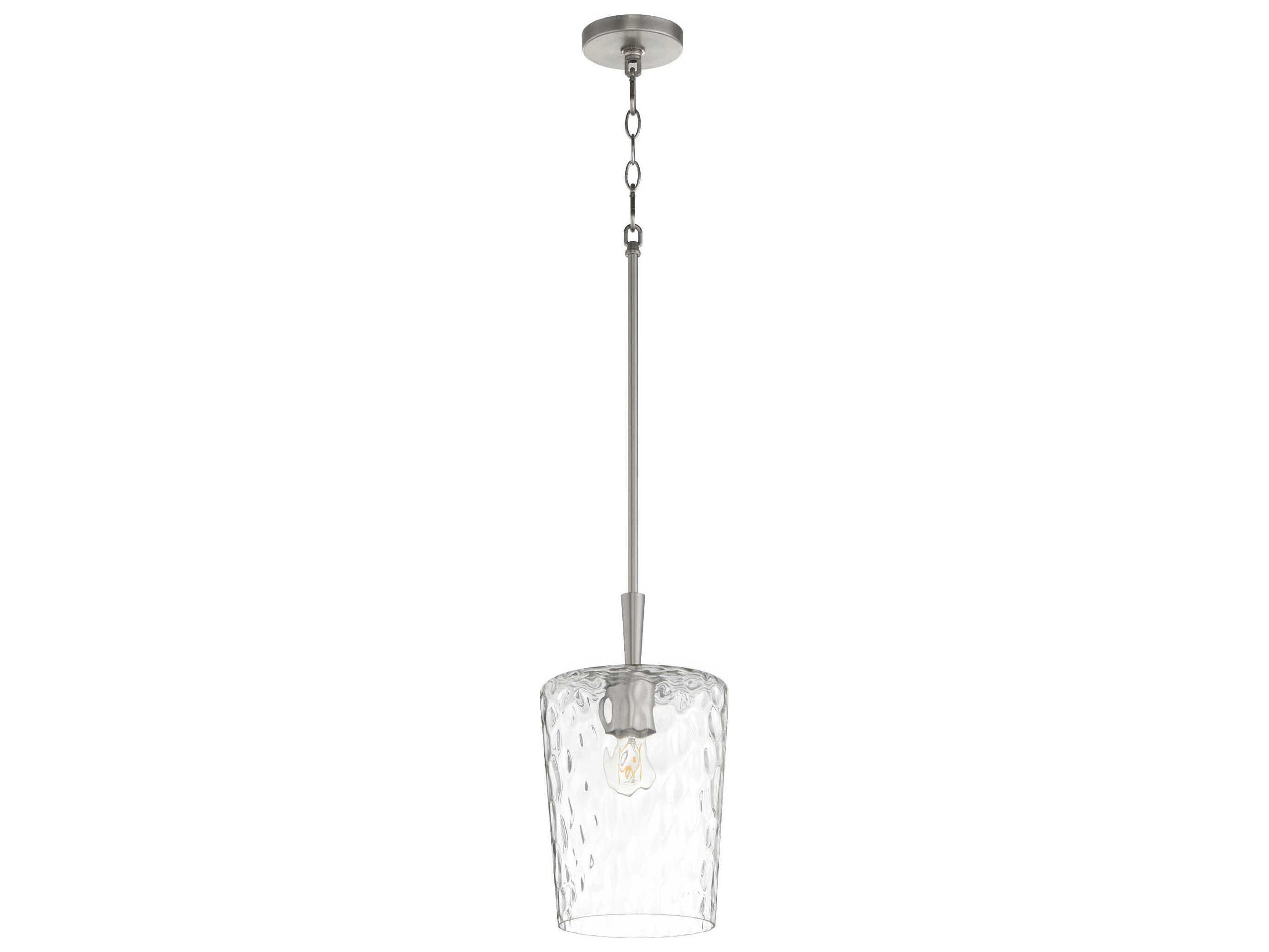 Goodwin 1-Light Satin Nickel Mini Pendant