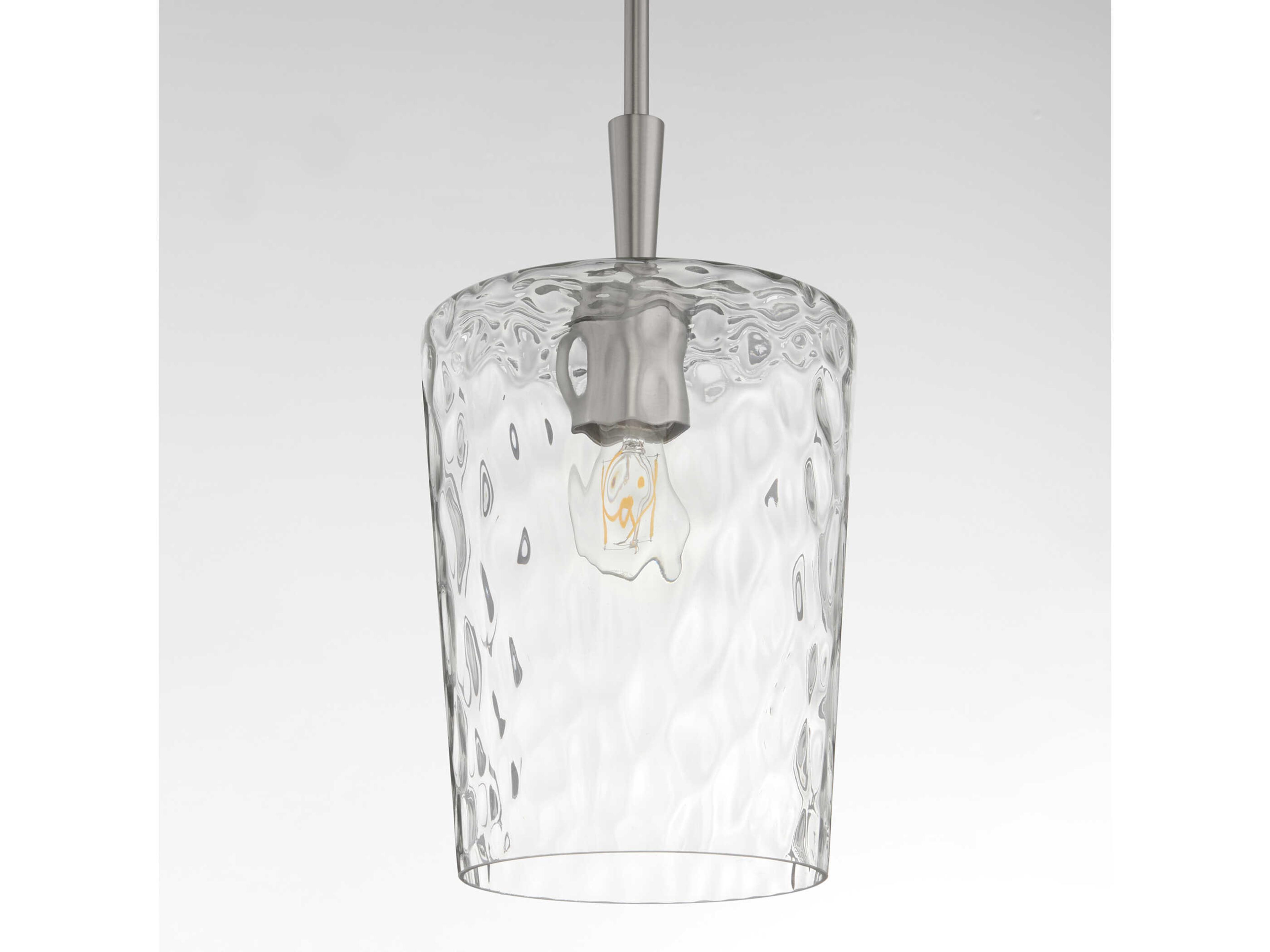 Quorum Goodwin 1-Light Satin Nickel Mini Pendant