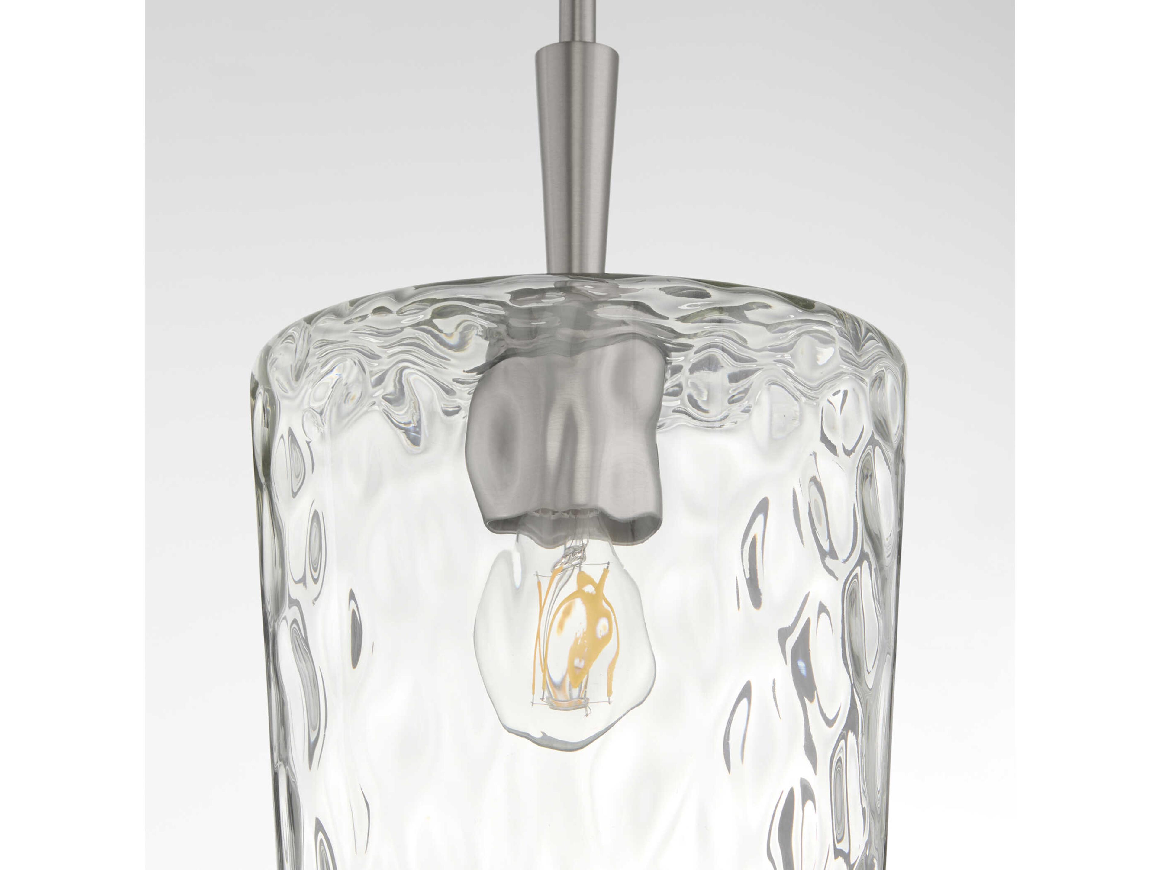 Quorum Goodwin 1-Light Satin Nickel Mini Pendant