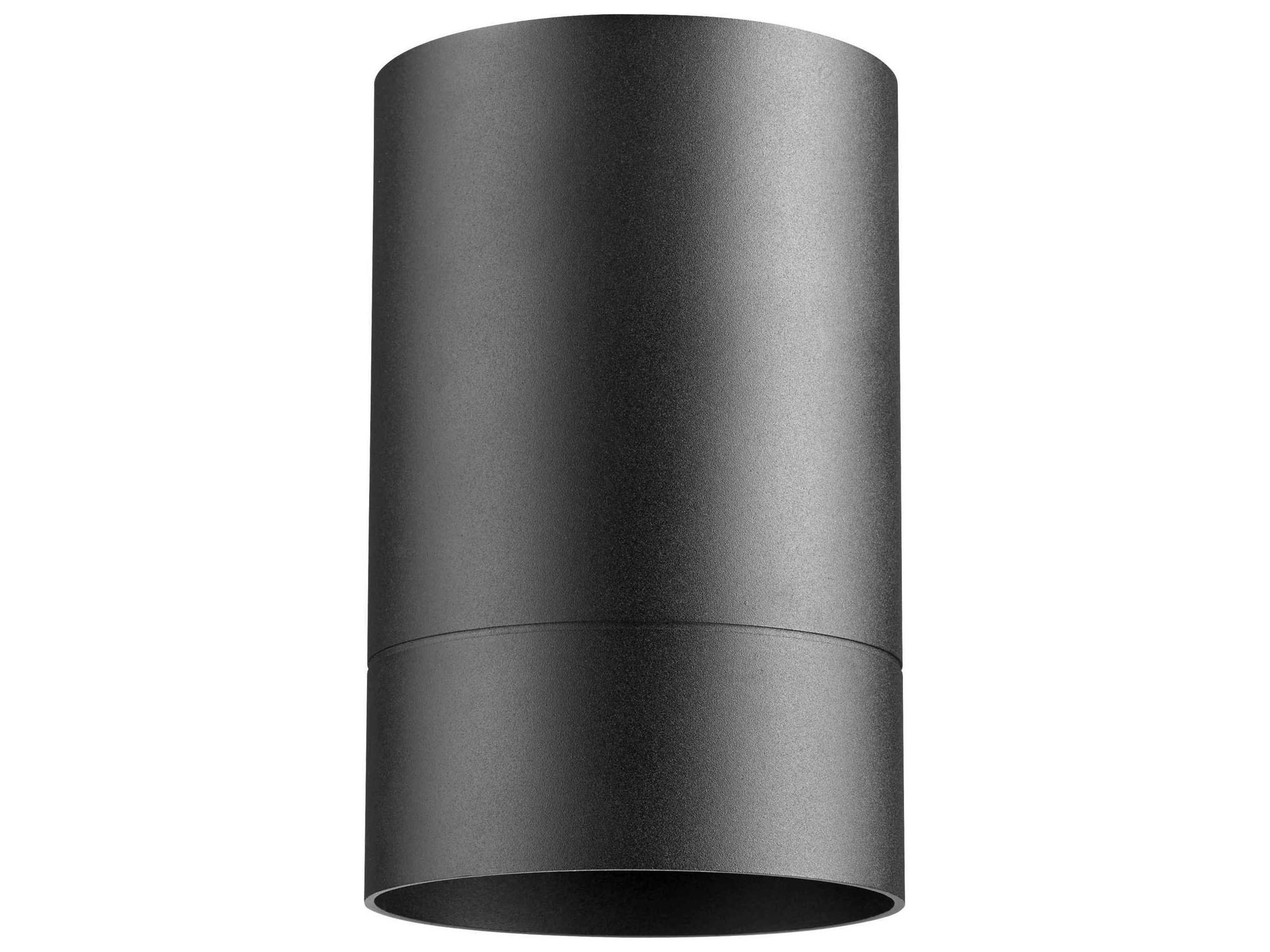 Cylinder 1-Light Noir Black Flush Mount