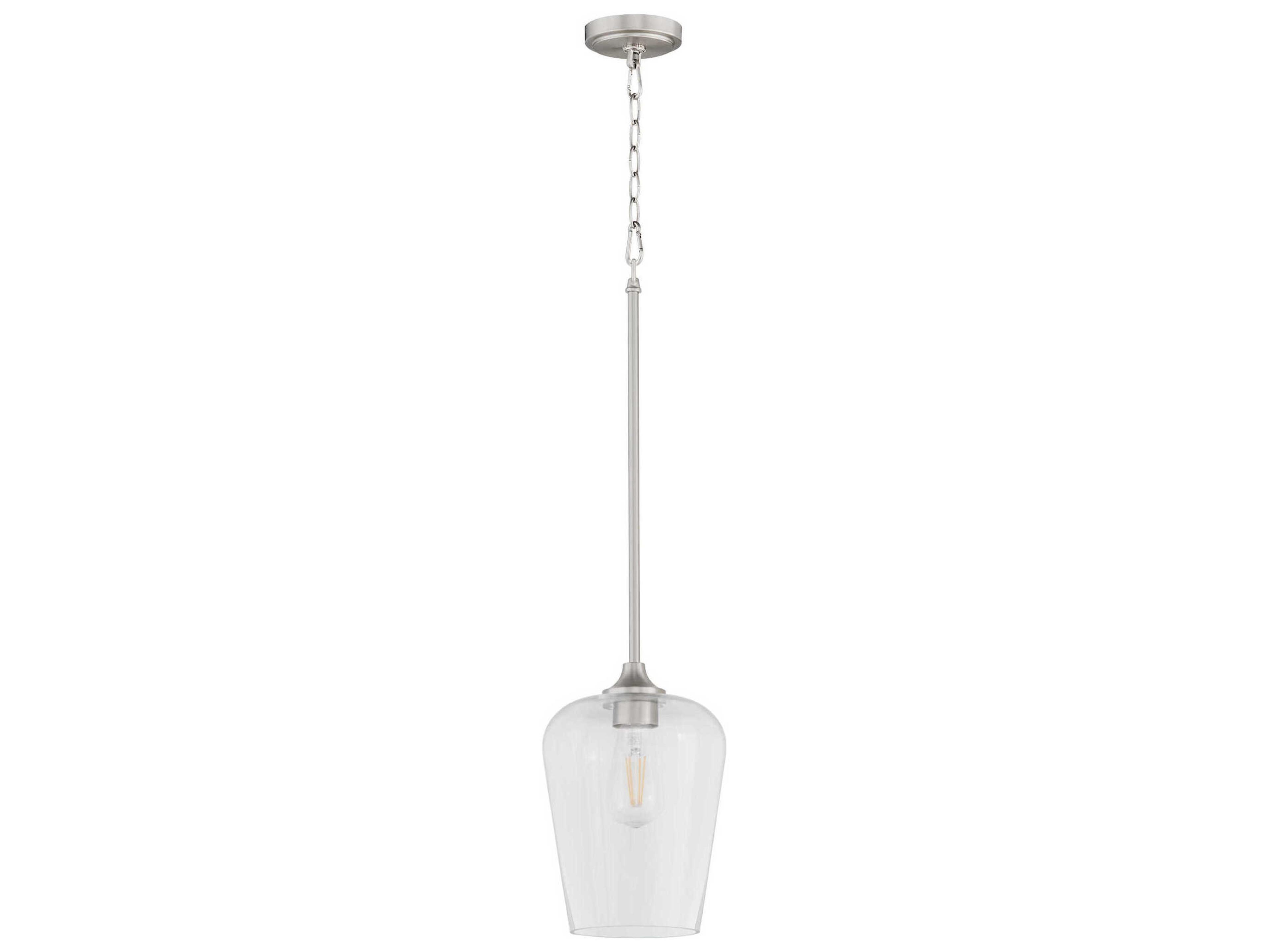 Raymond 1-Light Satin Nickel Mini Pendant