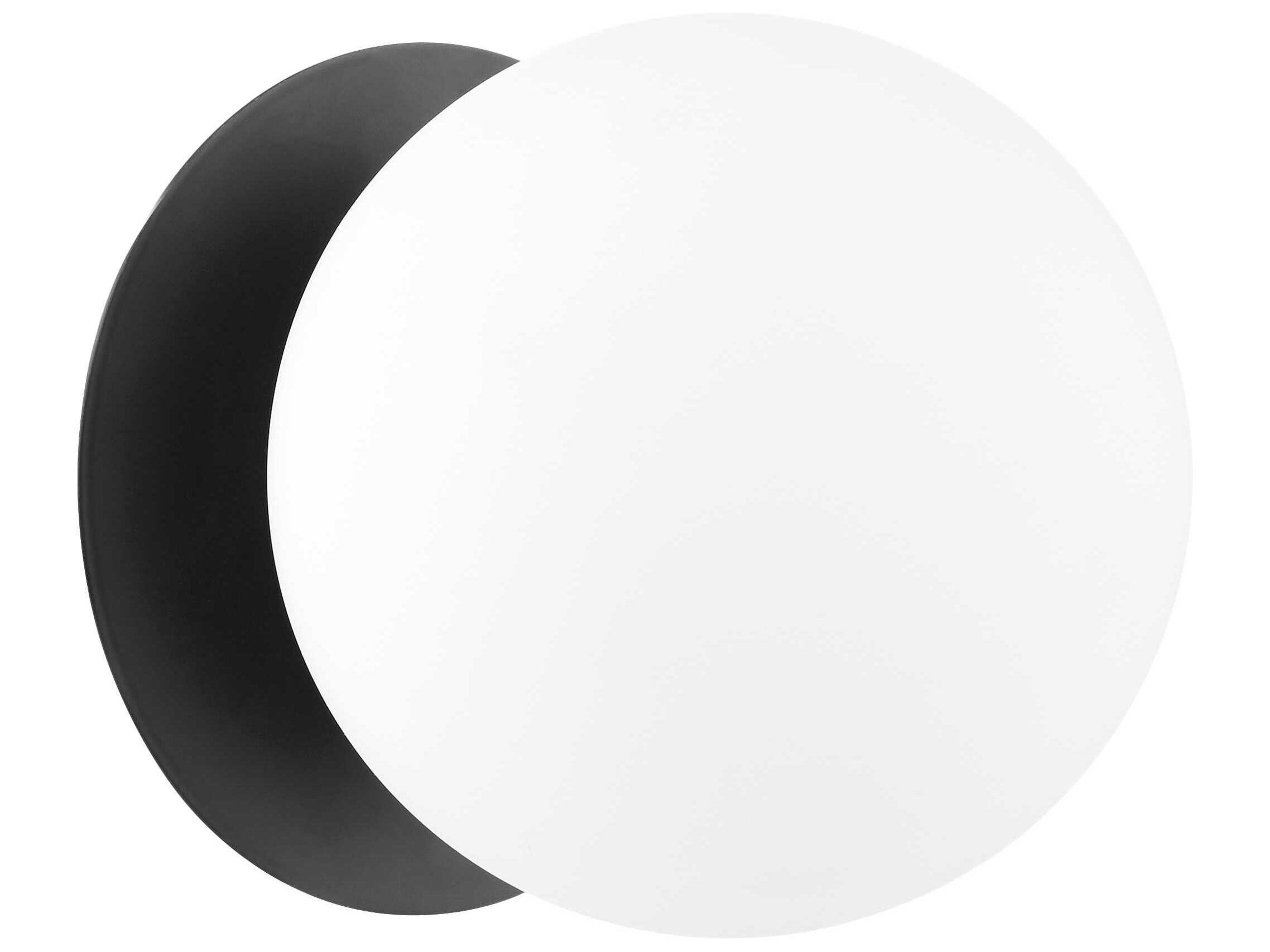 Quorum 1-Light Matte Black Wall Sconce