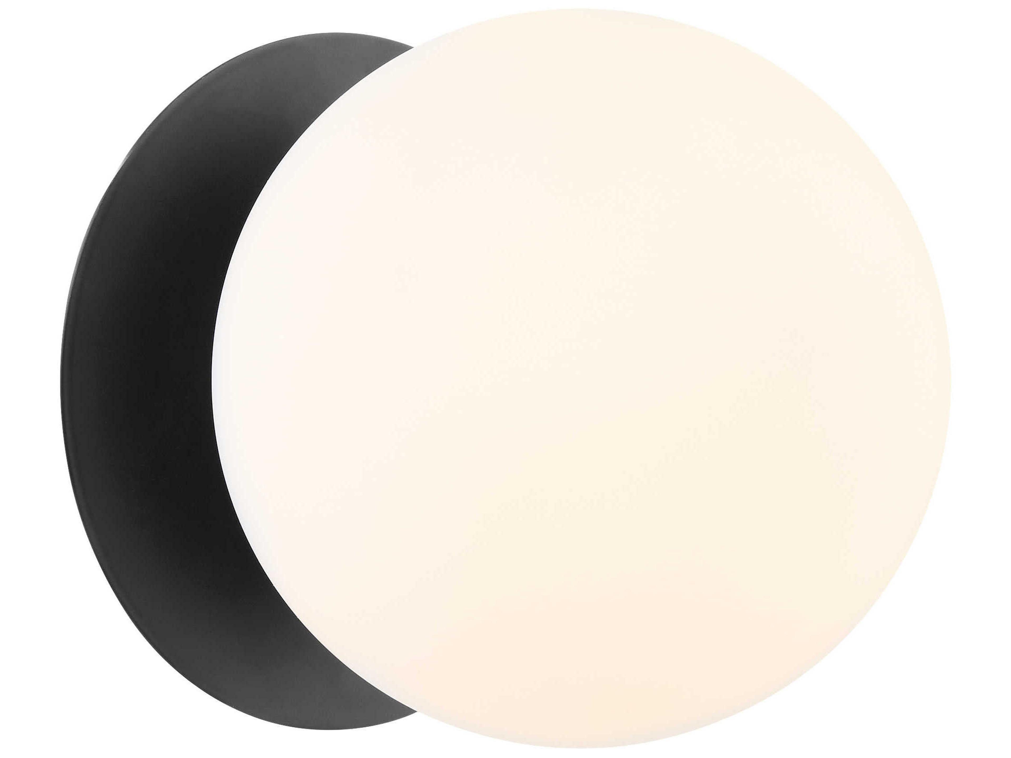 Quorum 1-Light Matte Black Wall Sconce