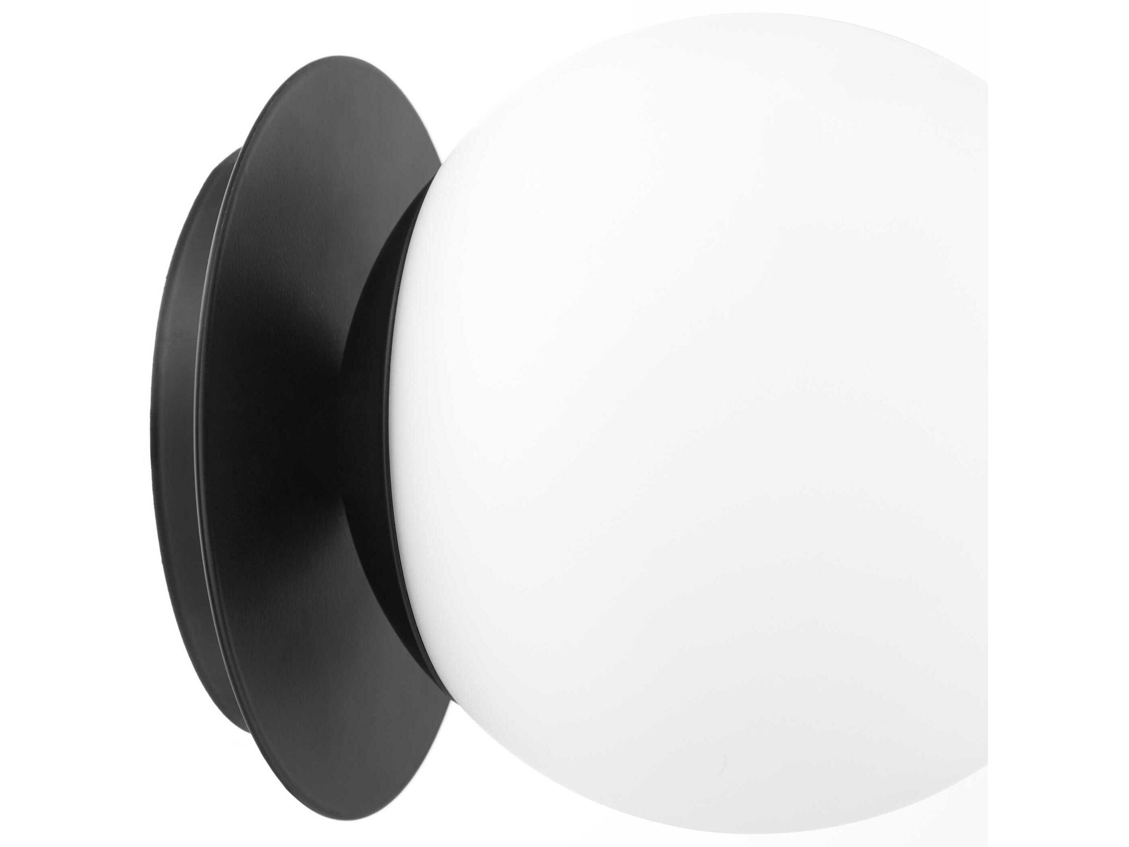 Quorum 1-Light Matte Black Wall Sconce