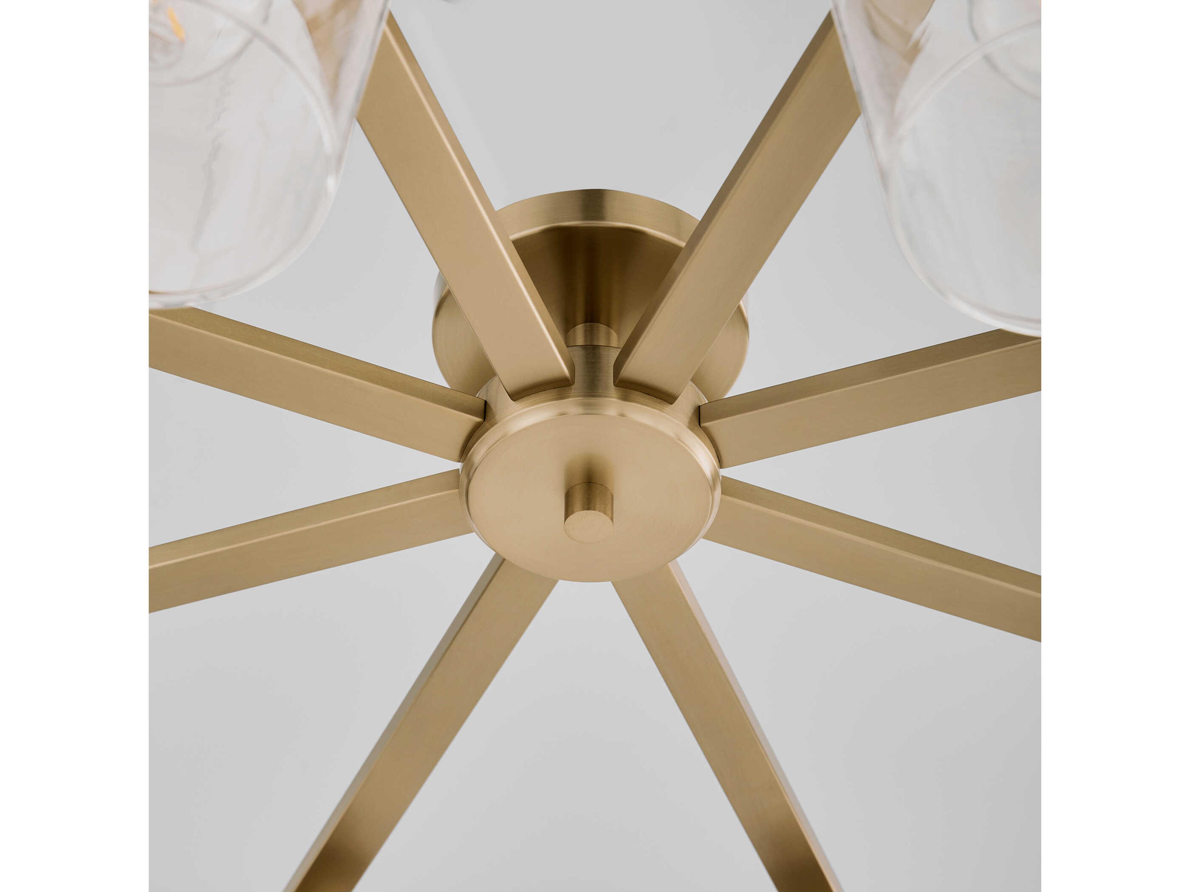 Quorum Veno 8-Light Aged Brass Semi Flush Mount