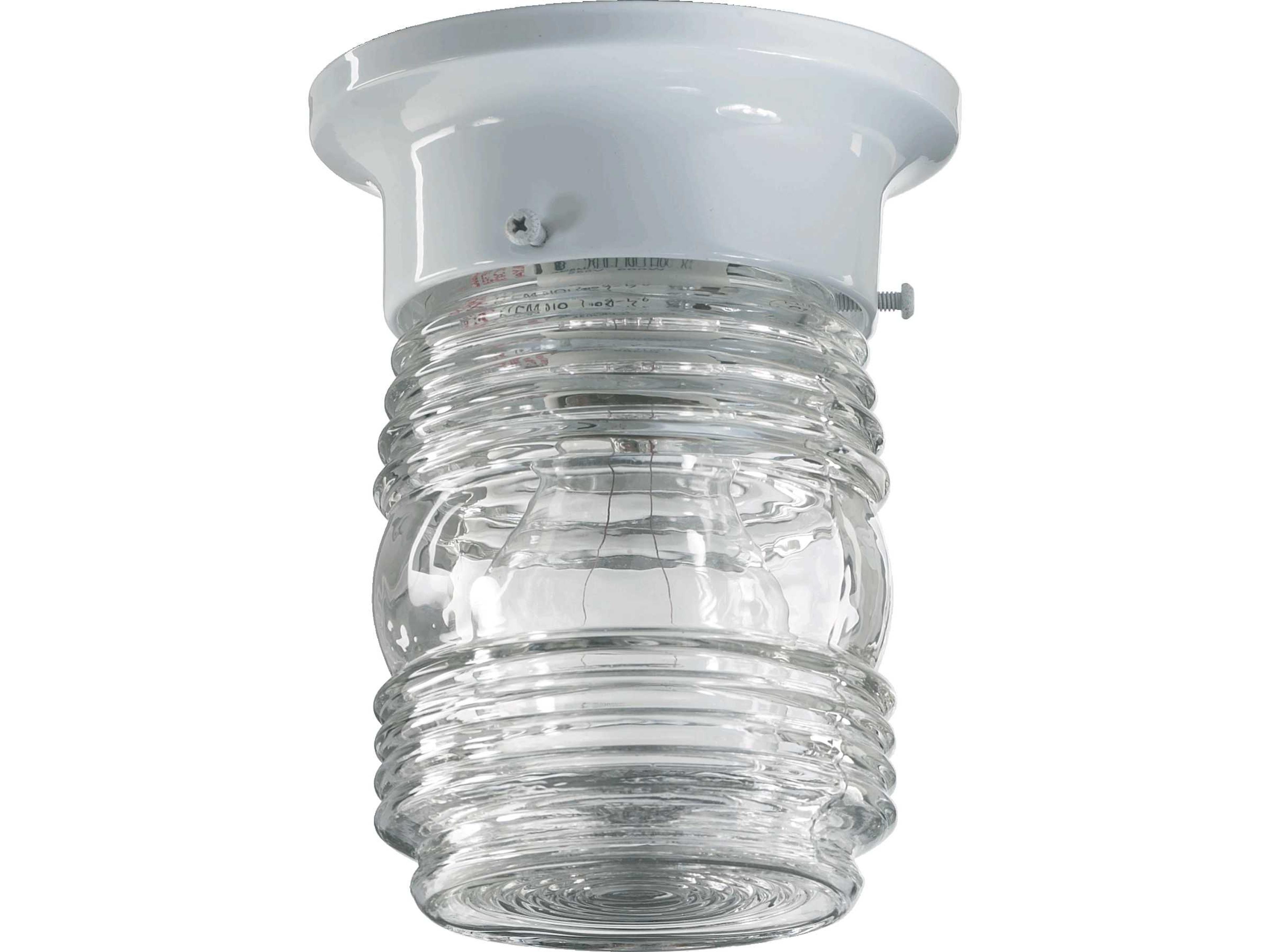 Quorum White 5 Flush Mount Light