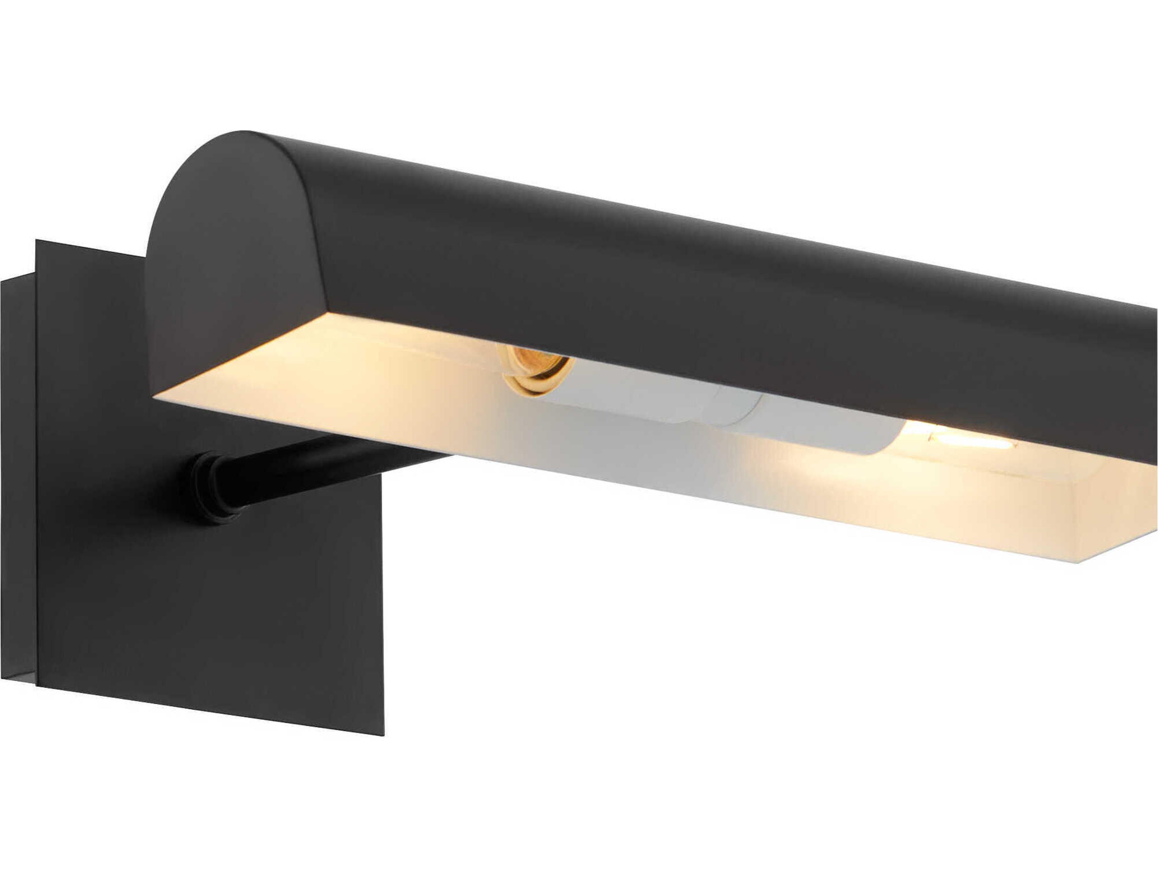 Quorum 2-Light Matte Black Picture Light