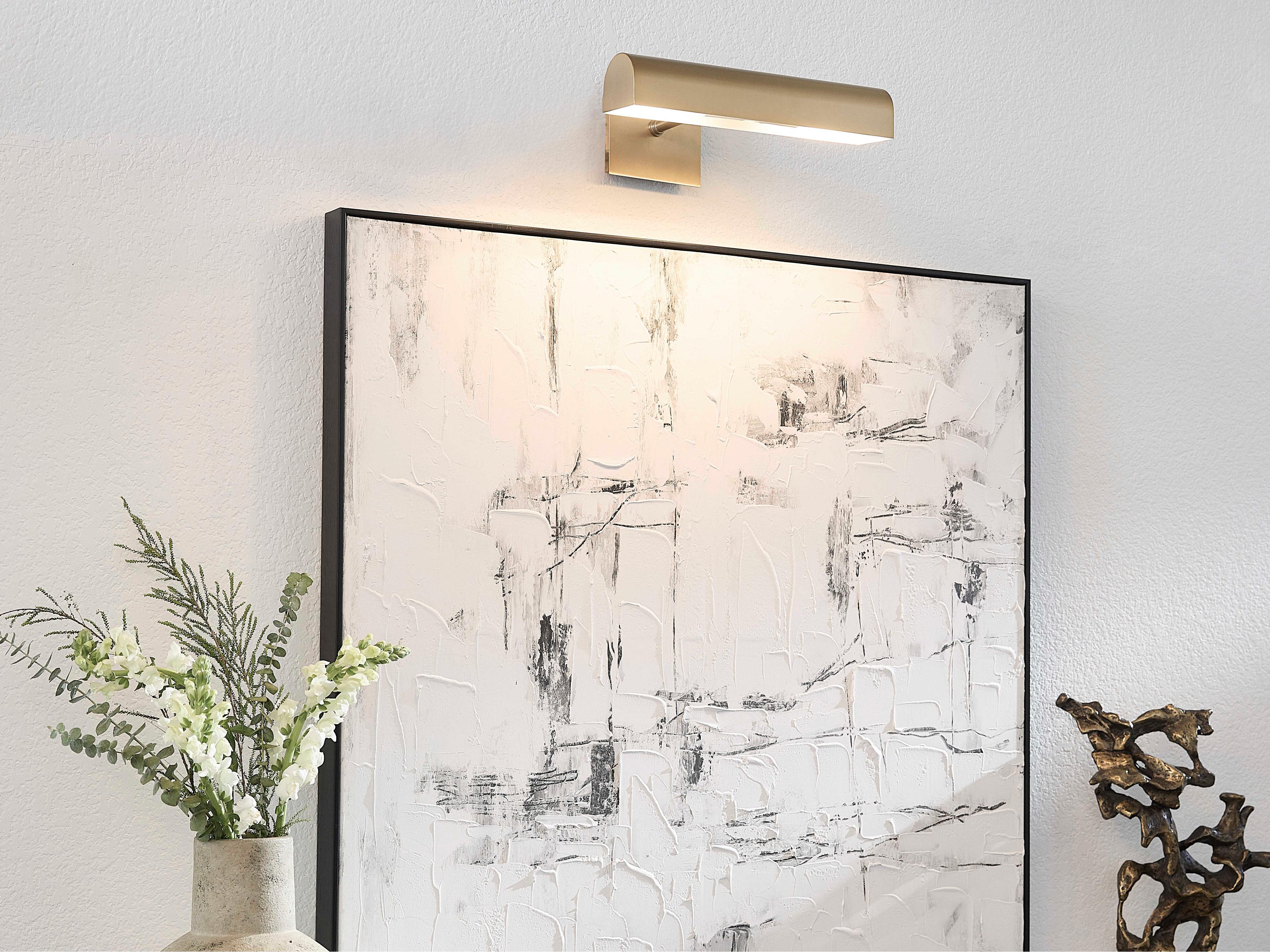 Quorum 2-Light Aged Brass Picture Light