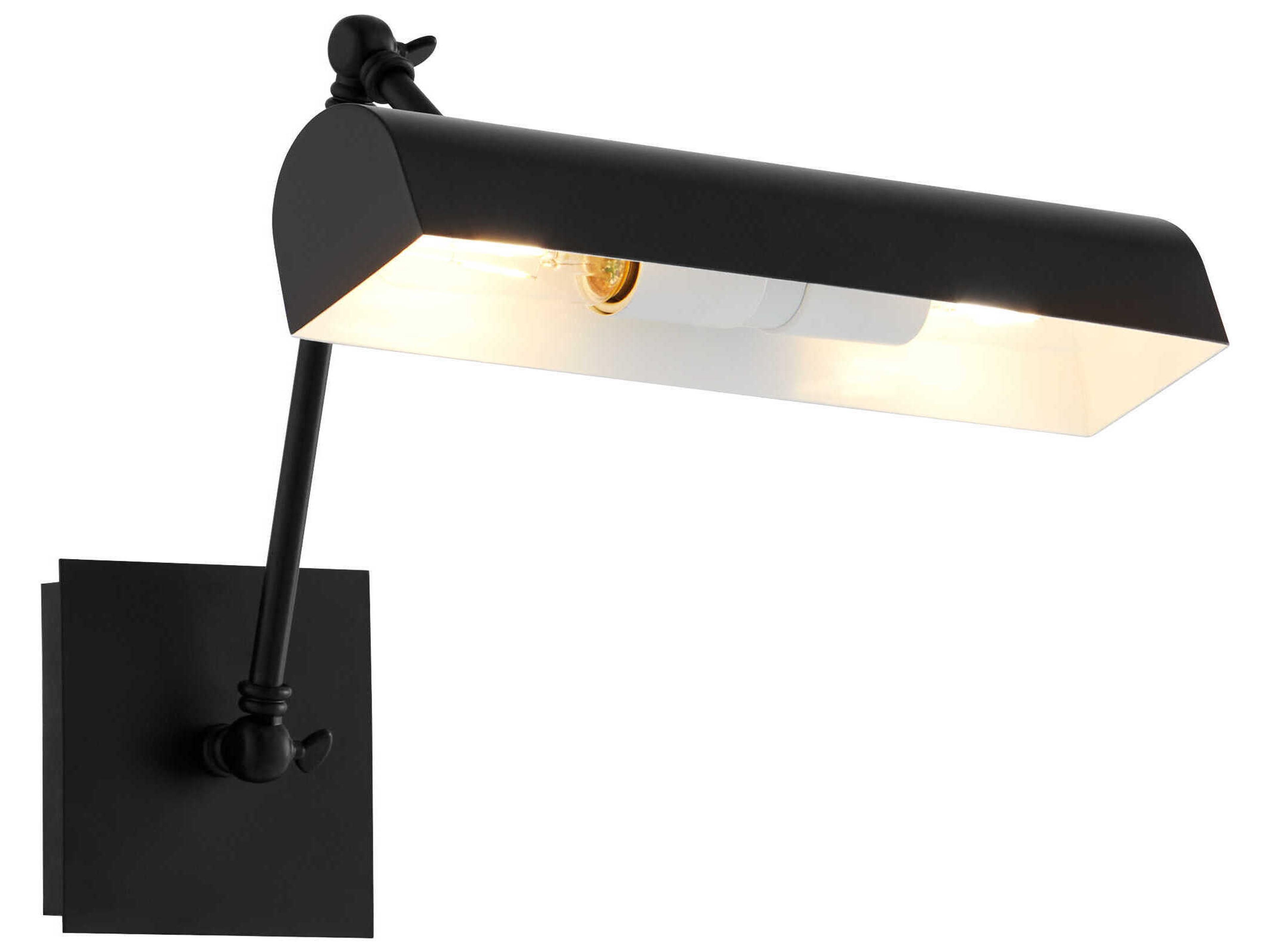 Quorum 2-Light Matte Black Picture Light