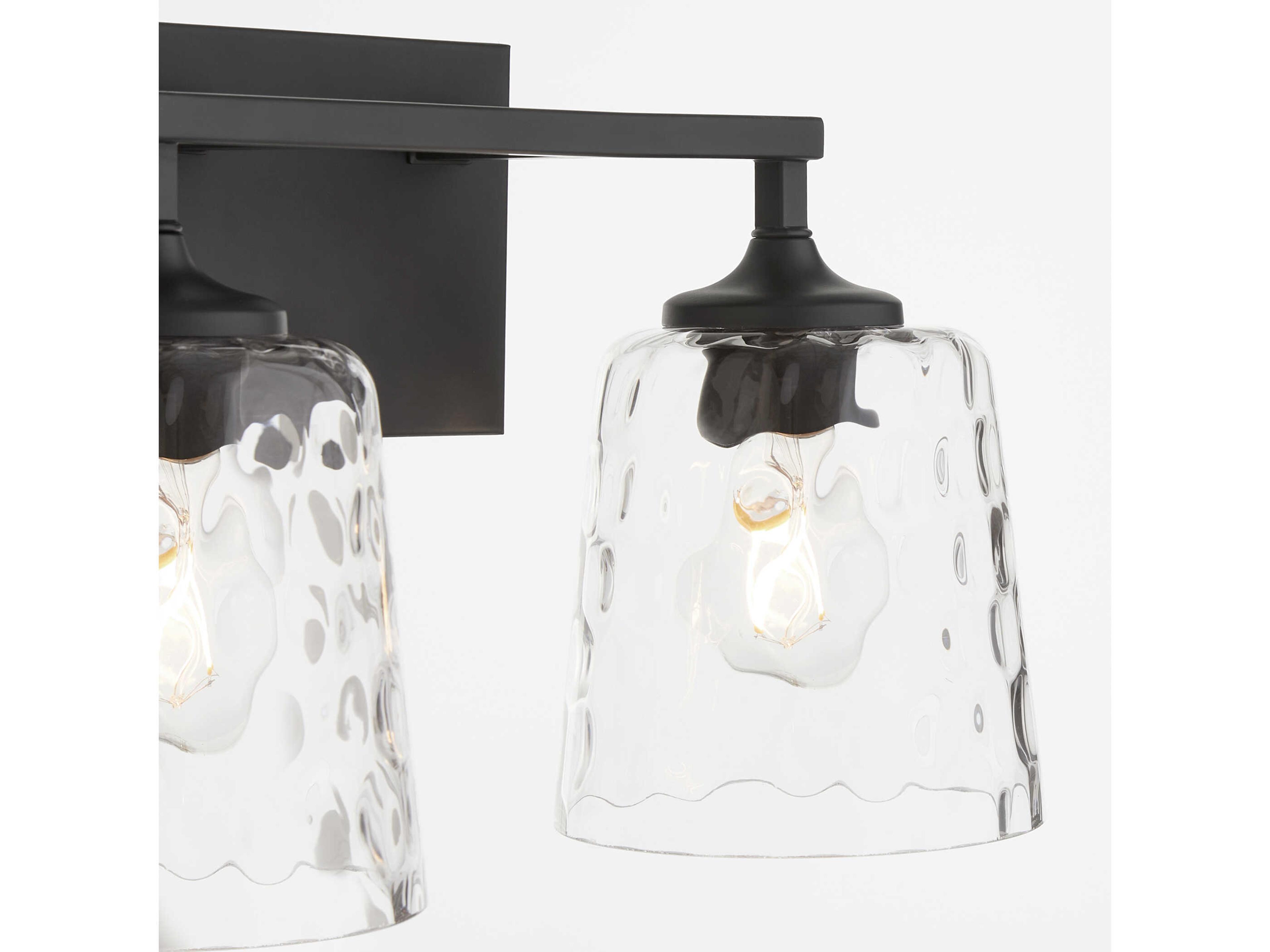 Quorum Eldorado 2-Light Matte Black Vanity Light