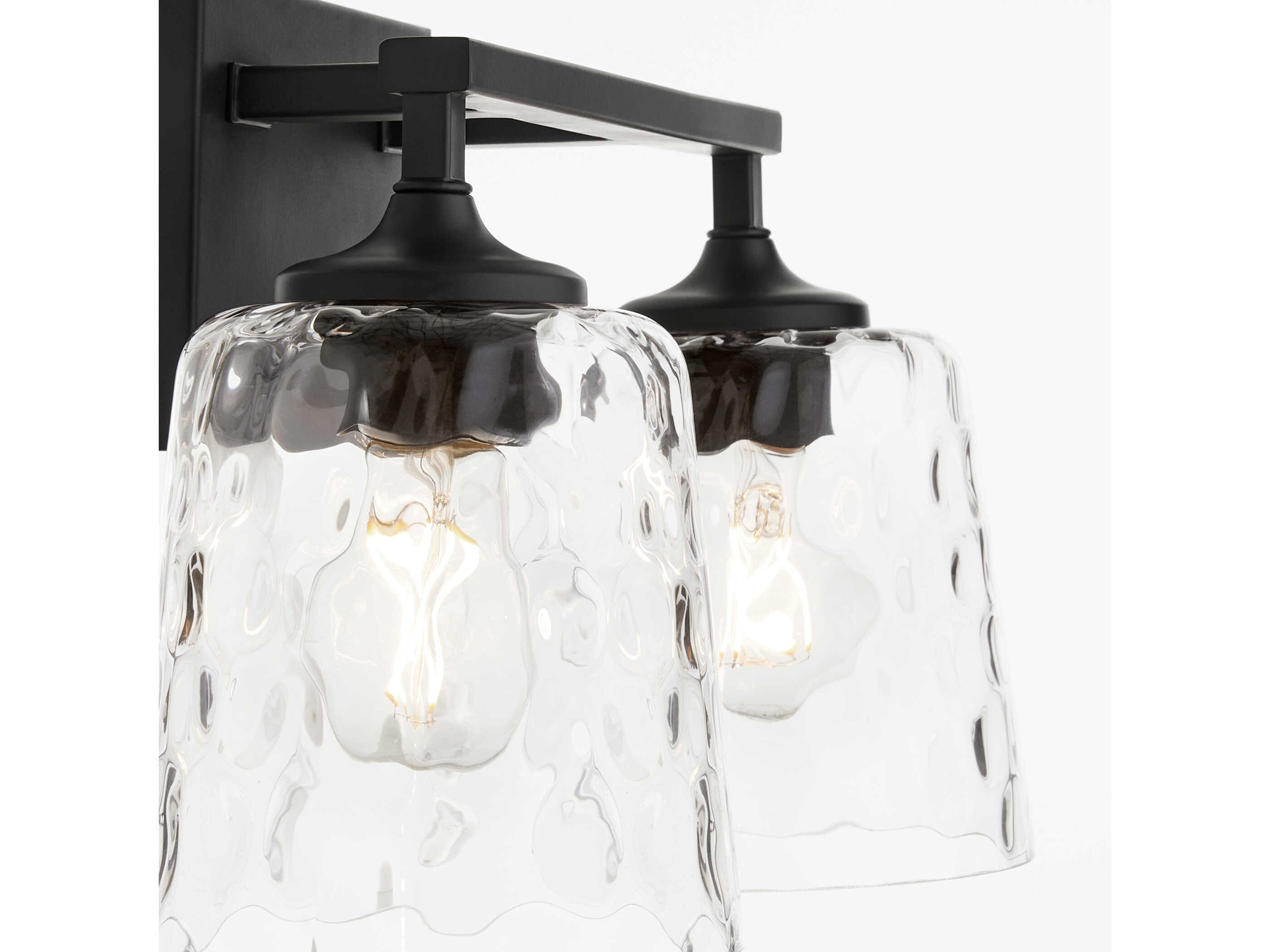 Quorum Eldorado 2-Light Matte Black Vanity Light