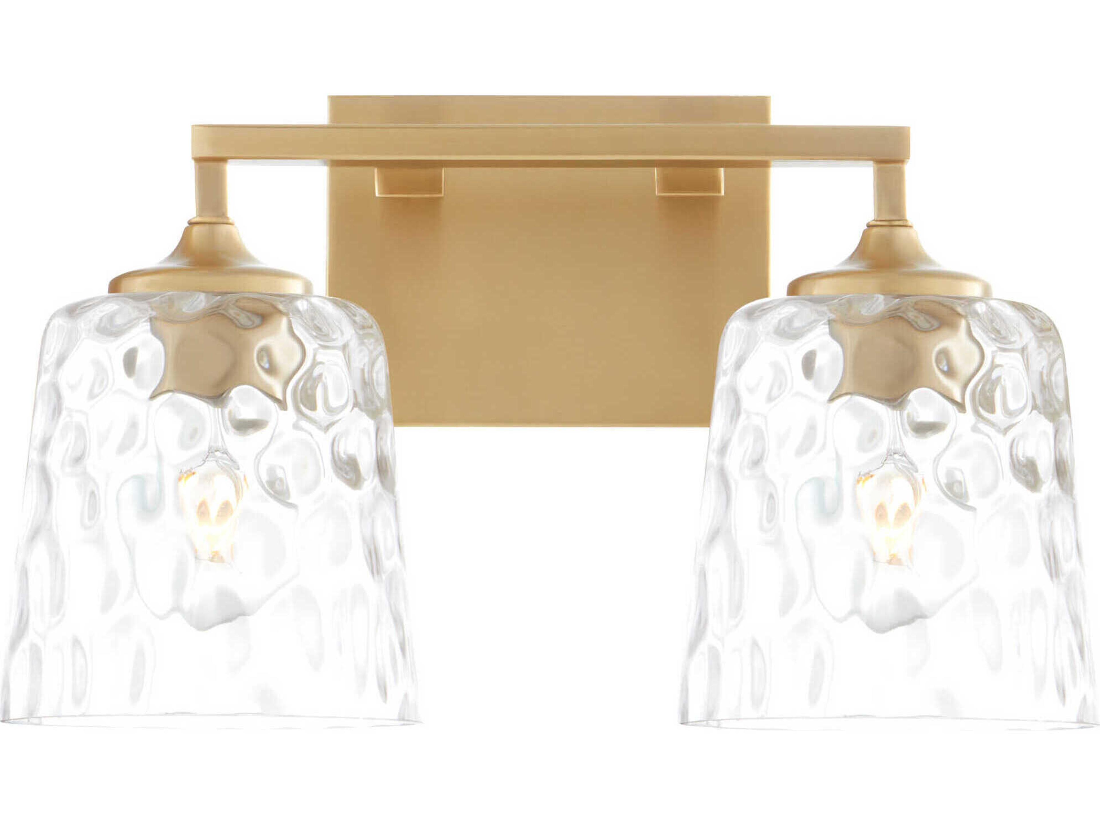 Quorum Eldorado 2-Light Aged Brass Vanity Light
