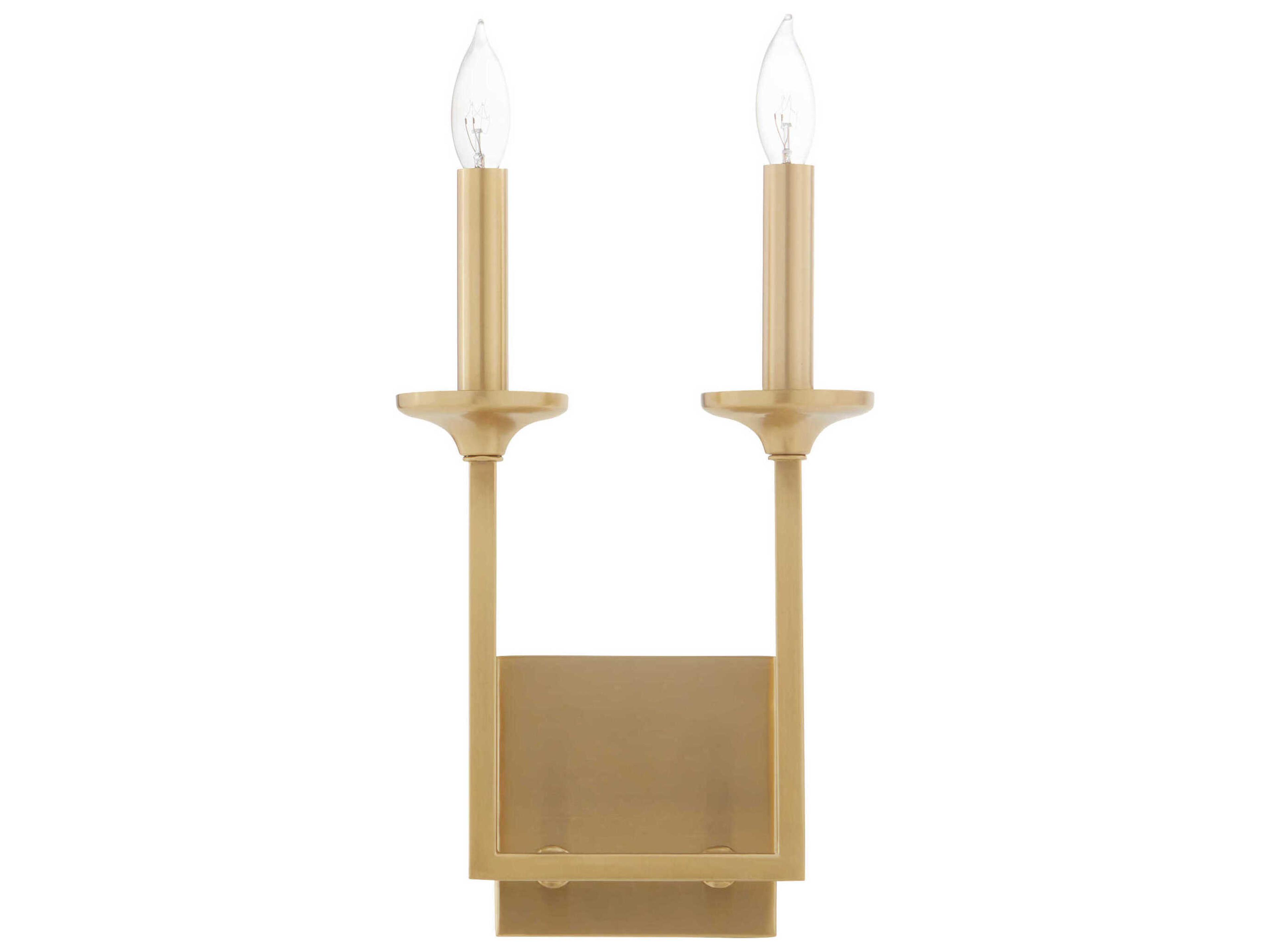 Quorum Eldorado 2-Light Aged Brass Vanity Light