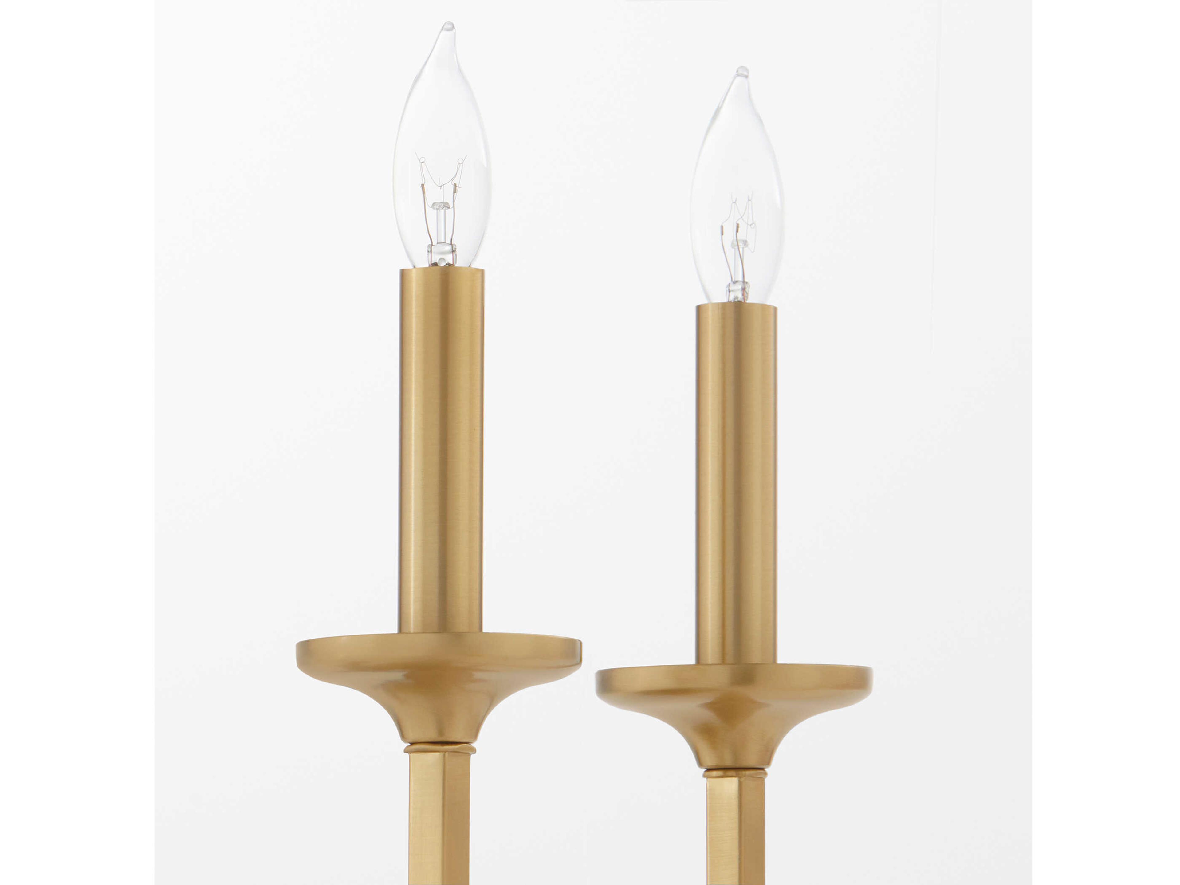 Quorum Eldorado 2-Light Aged Brass Vanity Light