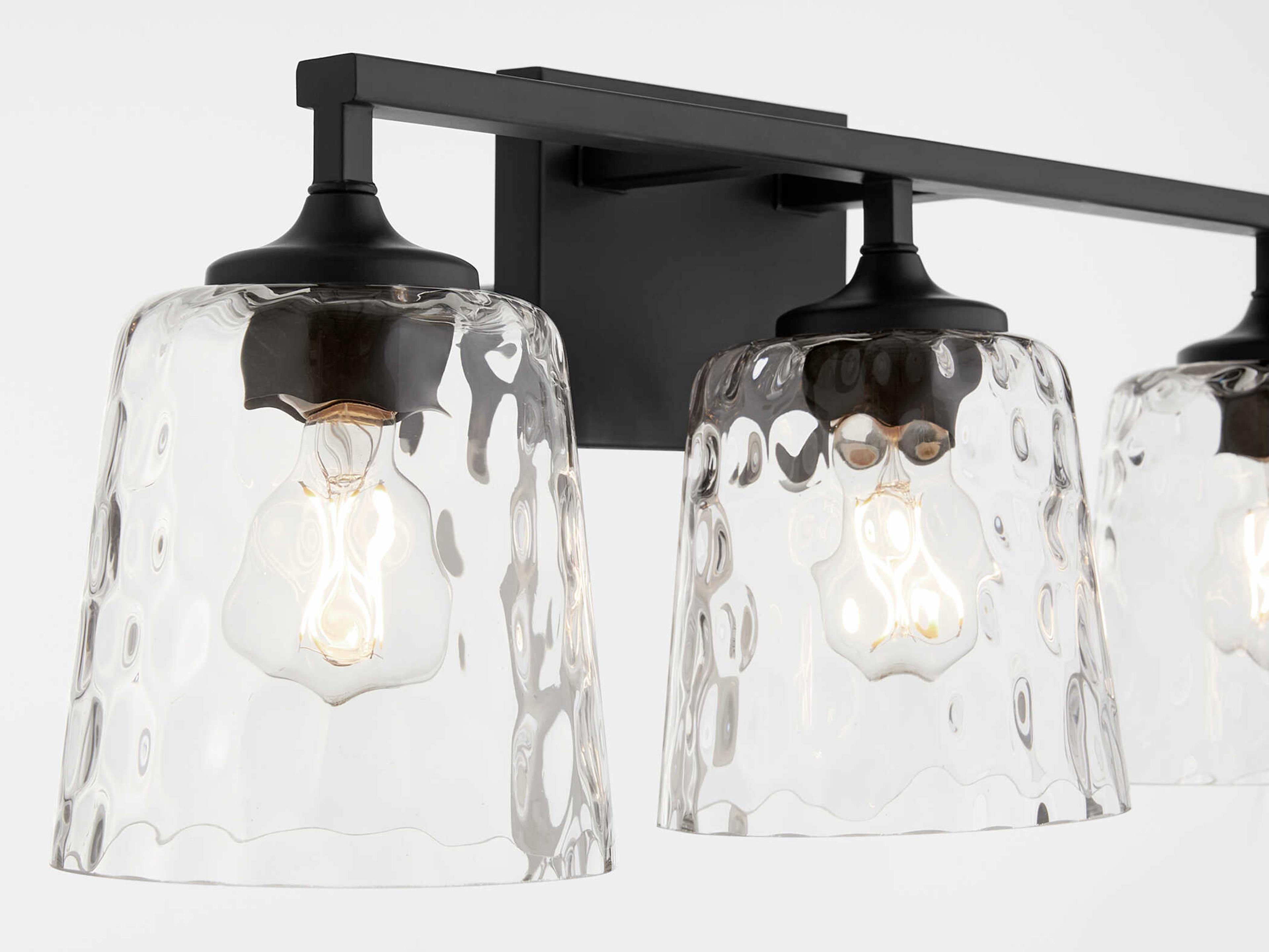 Quorum Eldorado 3-Light Matte Black Vanity Light