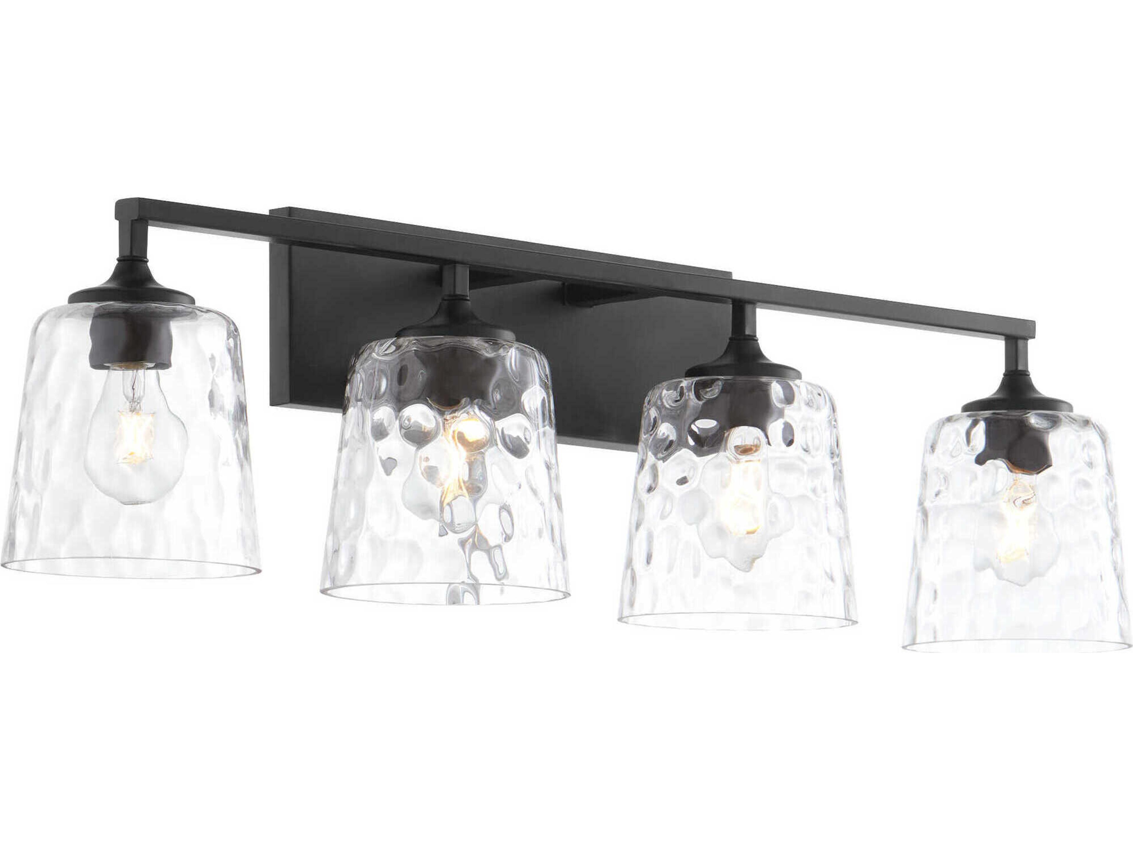 Quorum Eldorado 4-Light Matte Black Vanity Light