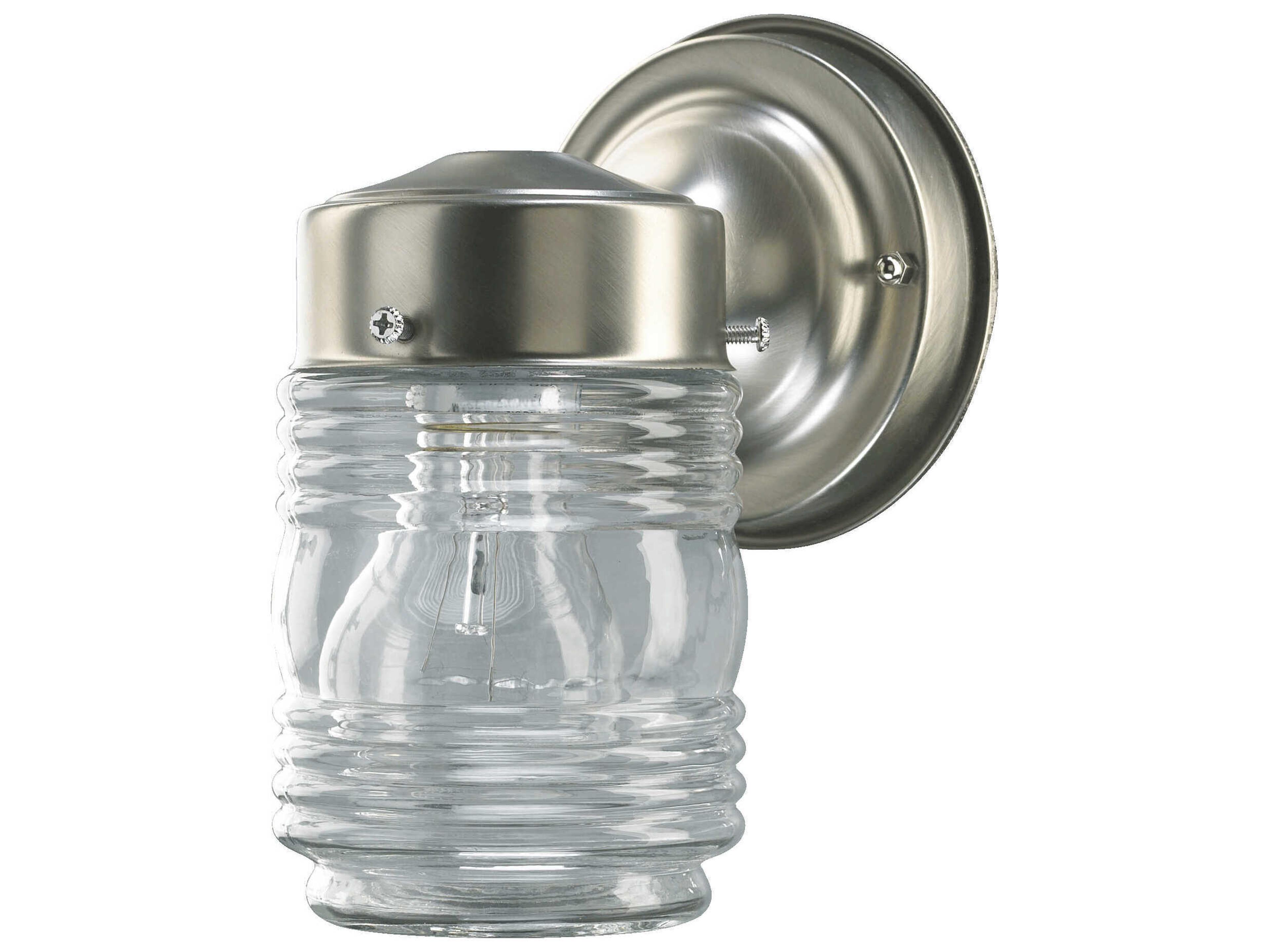 Quorum 1-Light Satin Nickel Wall Sconce