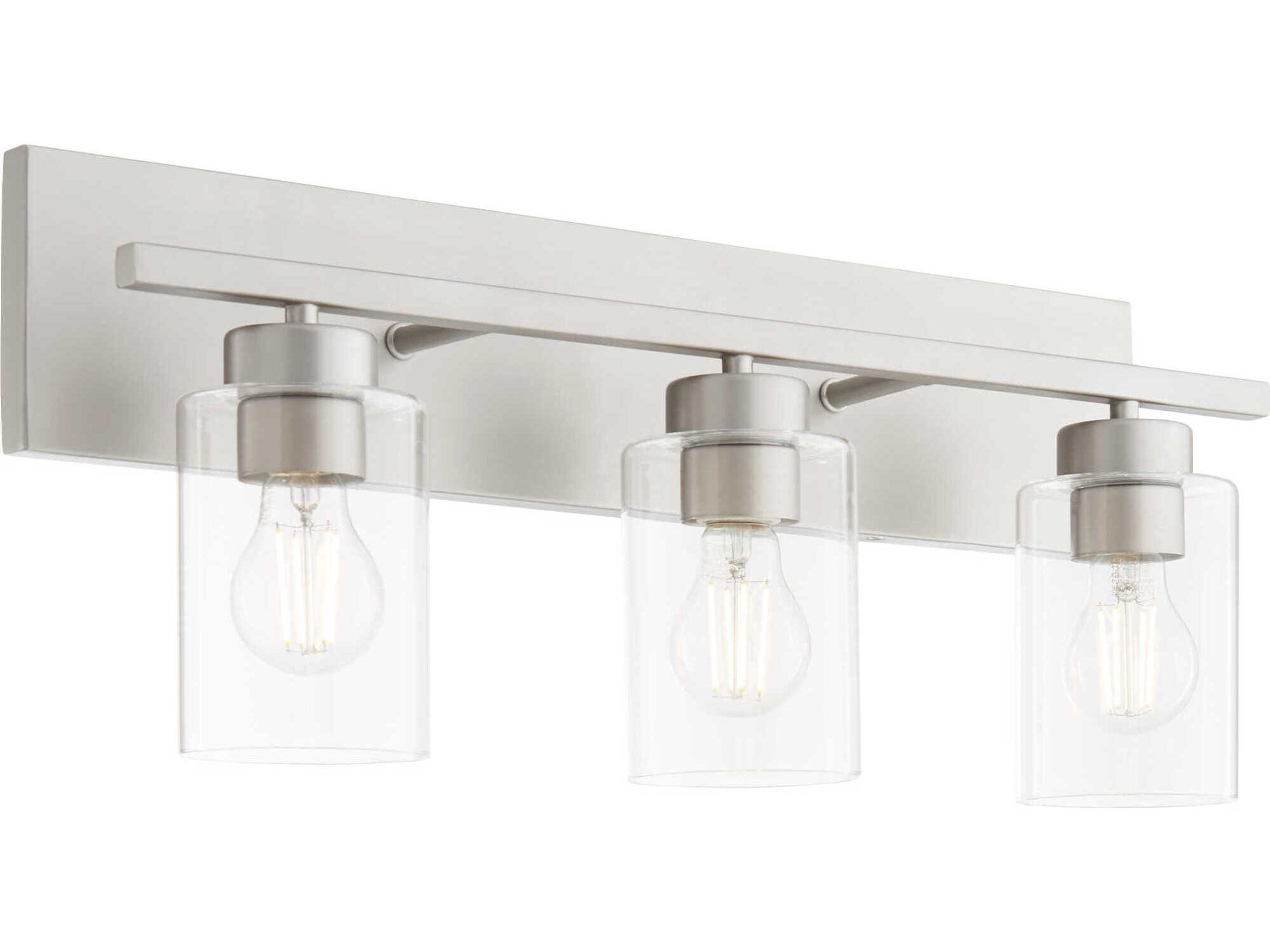 Carter 3-Light Satin Nickel Vanity Light