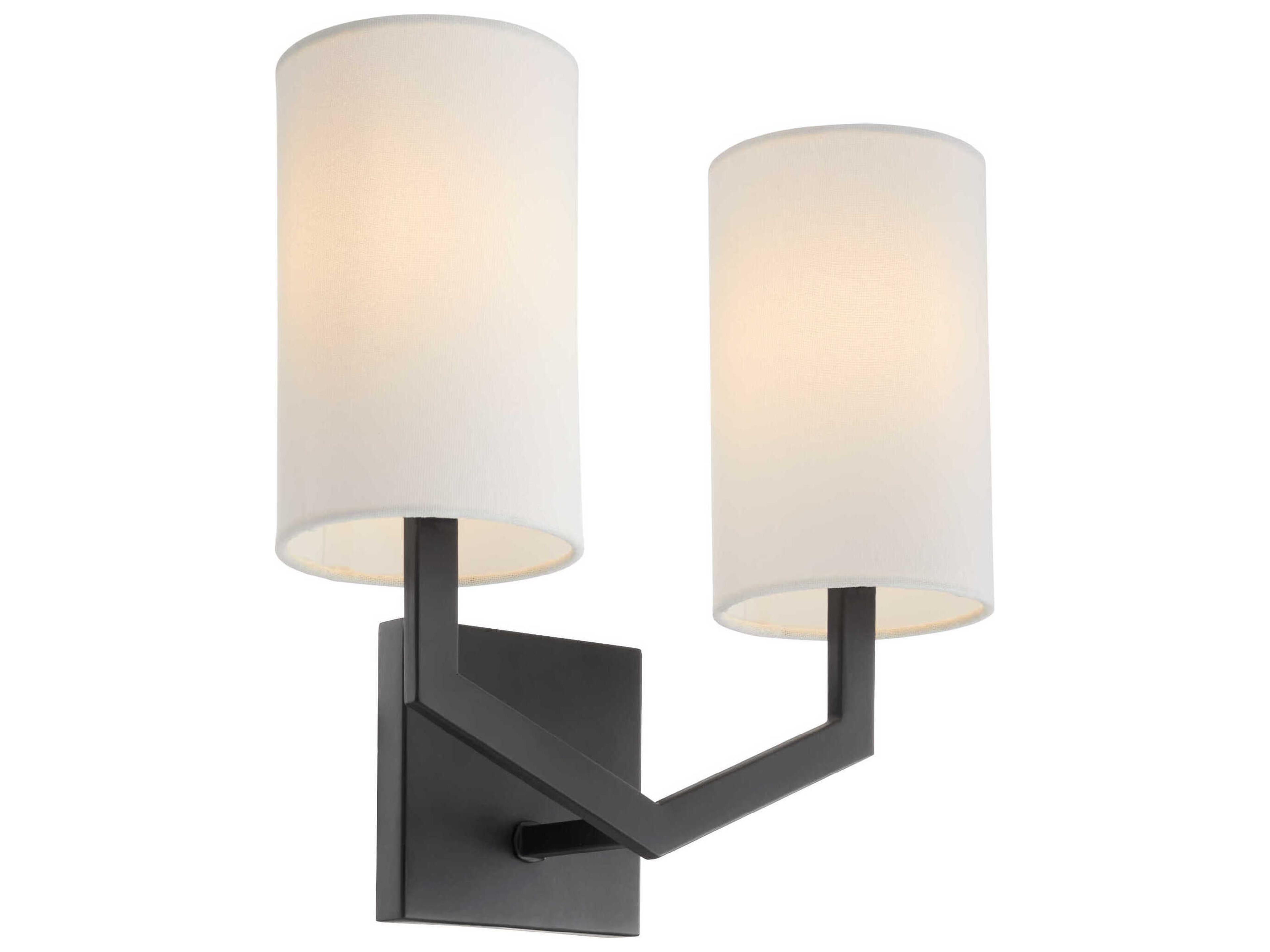 Quorum Bolivar 2-Light Matte Black Vanity Light
