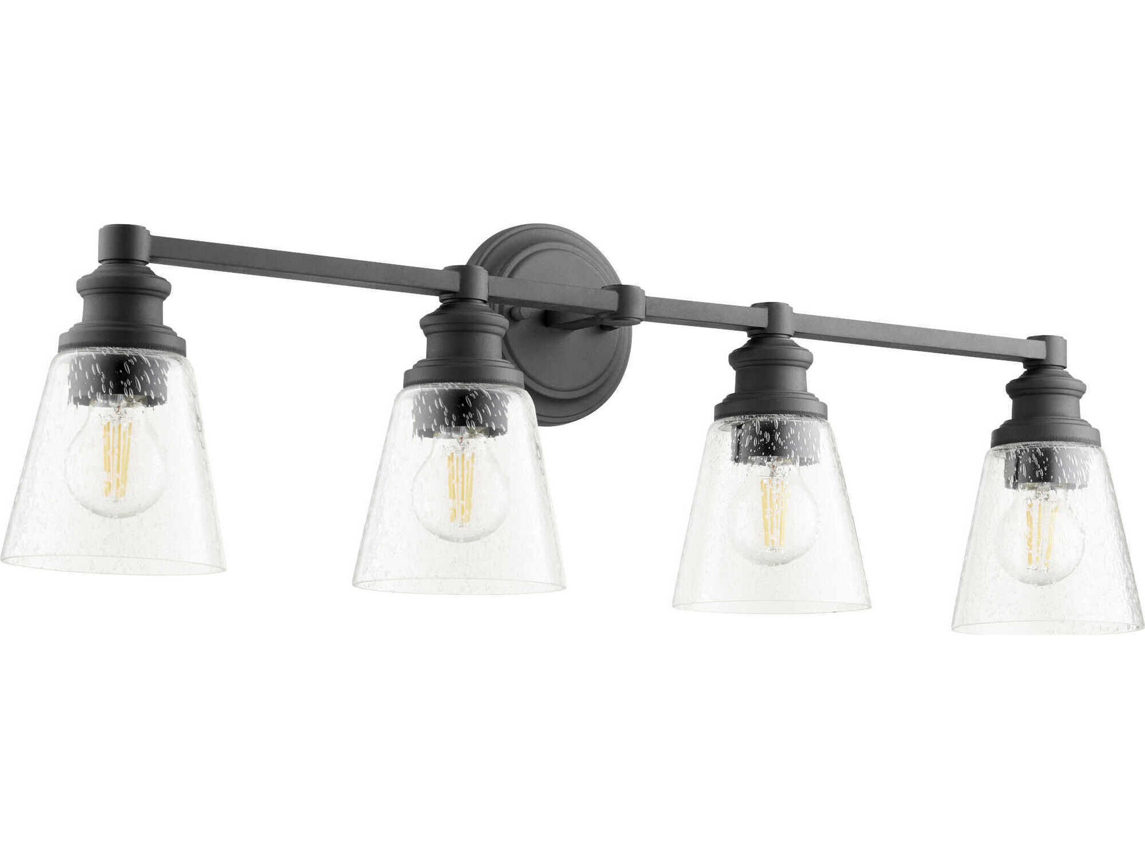 Dunbar 4-Light Noir Black Vanity Light