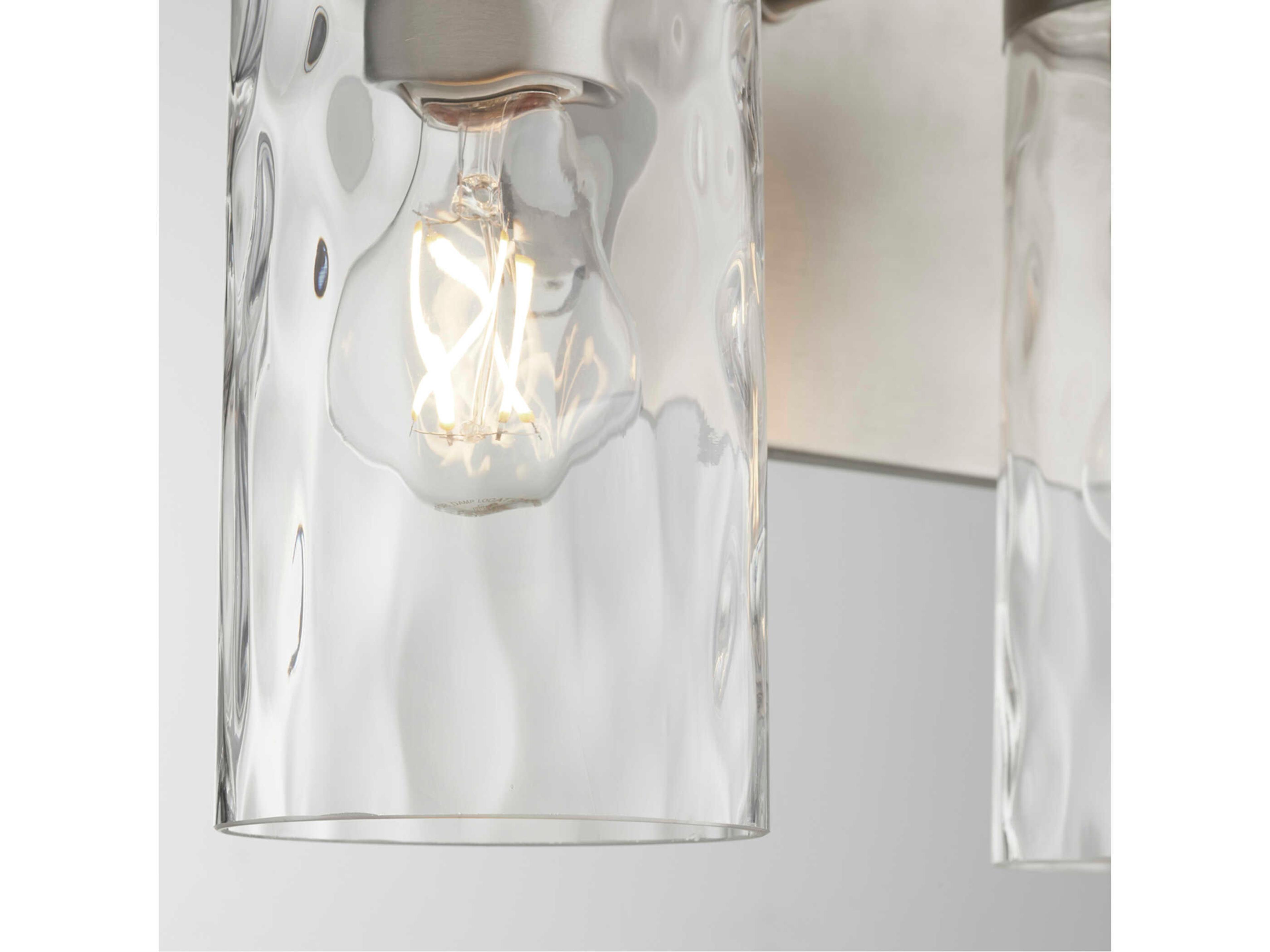 Quorum Steinway 3-Light Satin Nickel Glass Vanity Light