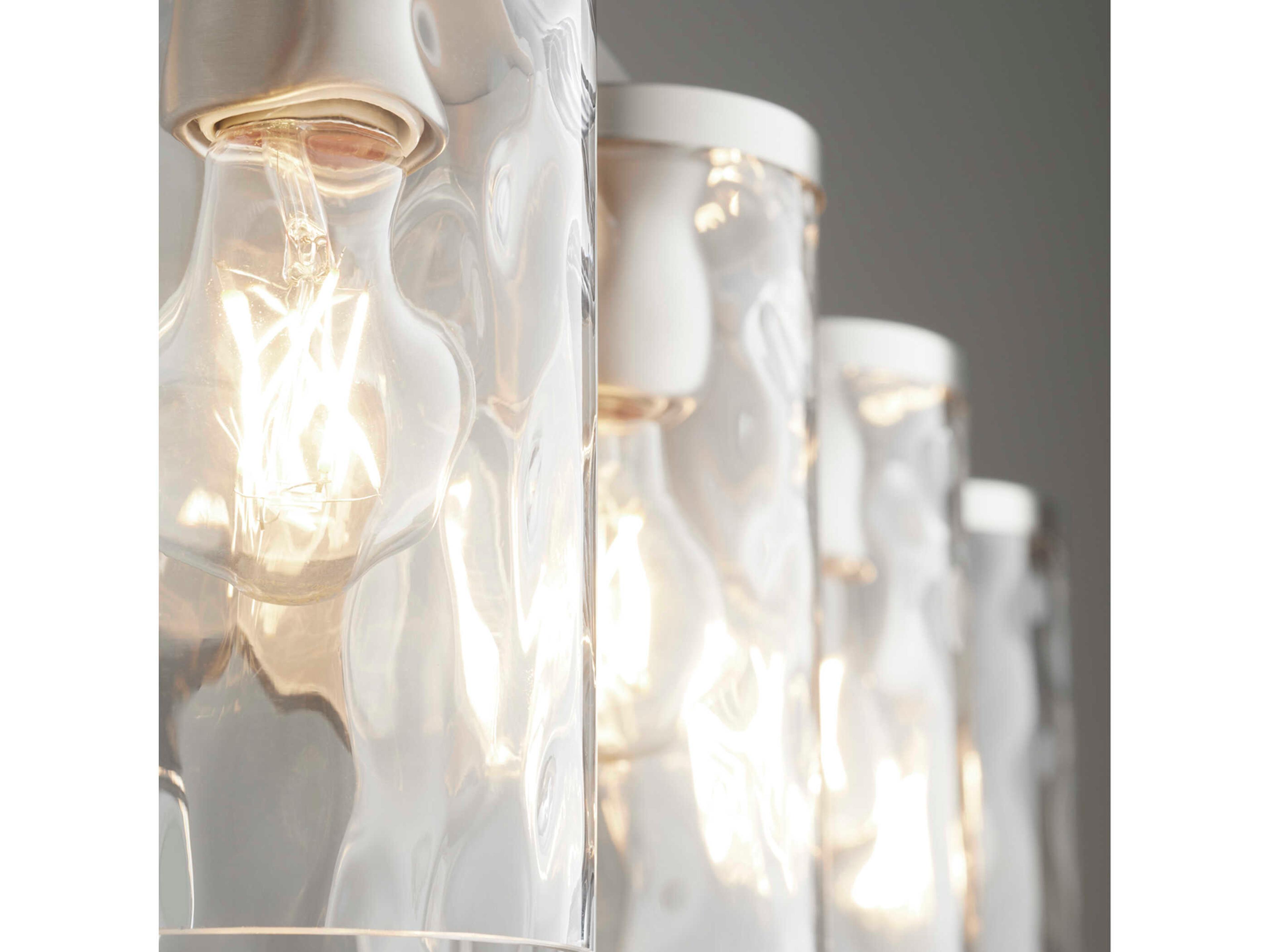 Quorum Steinway 4-Light Satin Nickel Glass Vanity Light