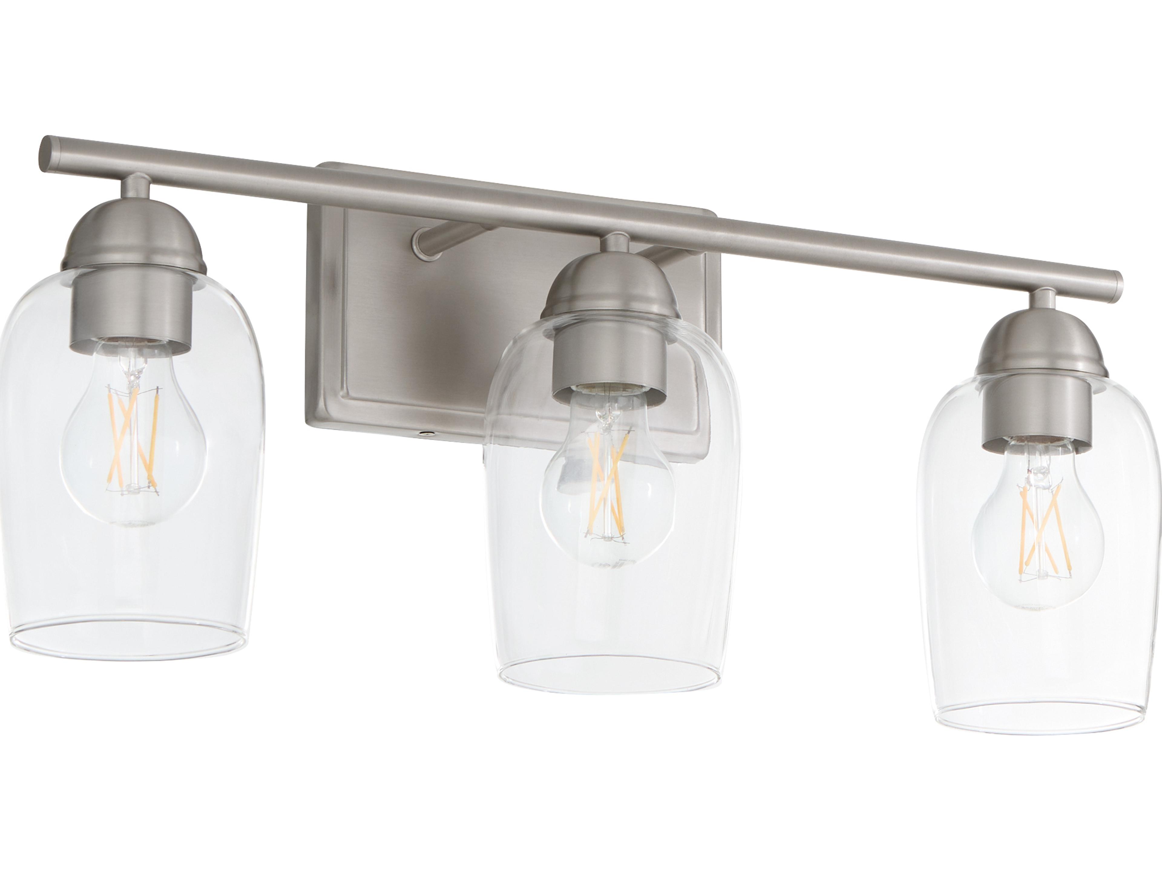 Wallinger 3-Light Satin Nickel Vanity Light