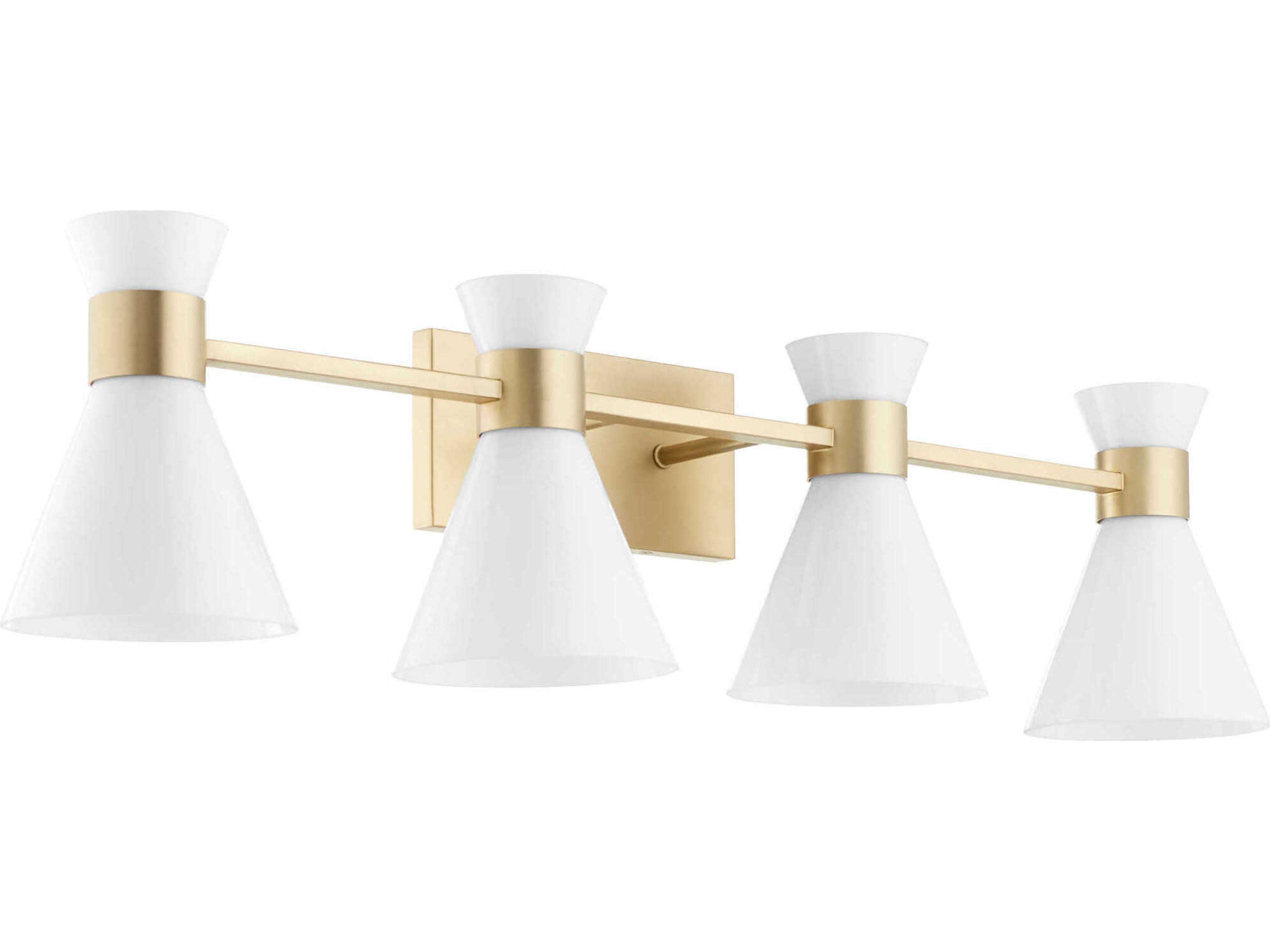 Beldar 4-Light Aged Brass Vanity Light
