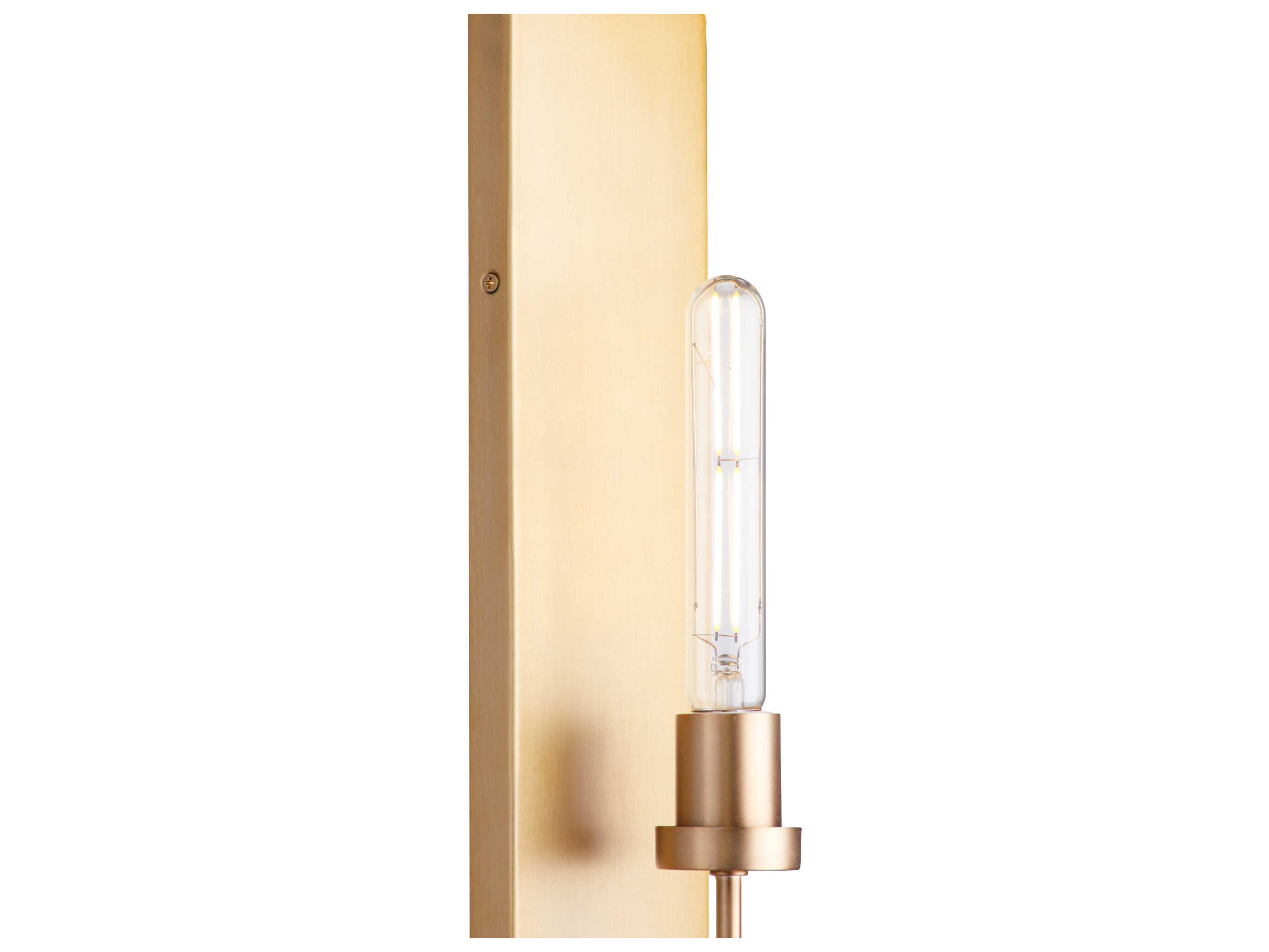 Quorum Sheridan 1-Light Aged Brass Wall Sconce