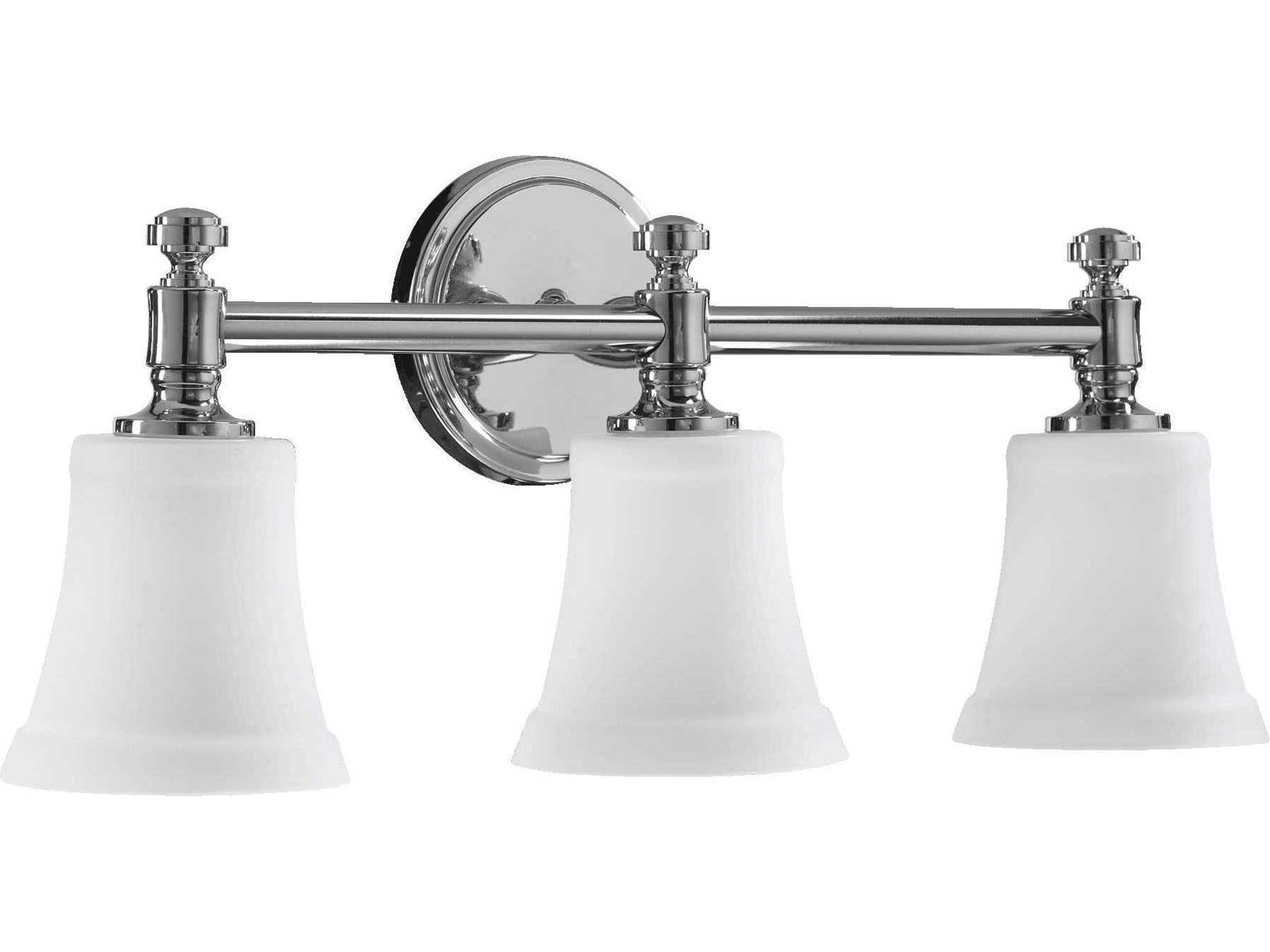Rossington Chrome 3 - Light Vanity Light